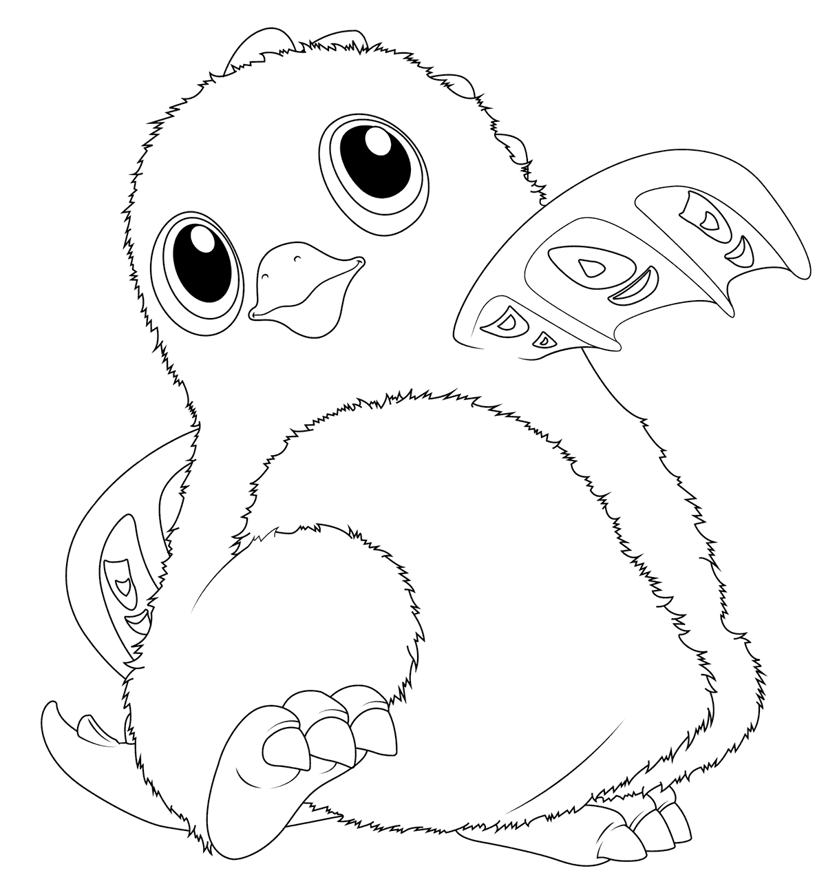 coloriage Hatchimals Draggles