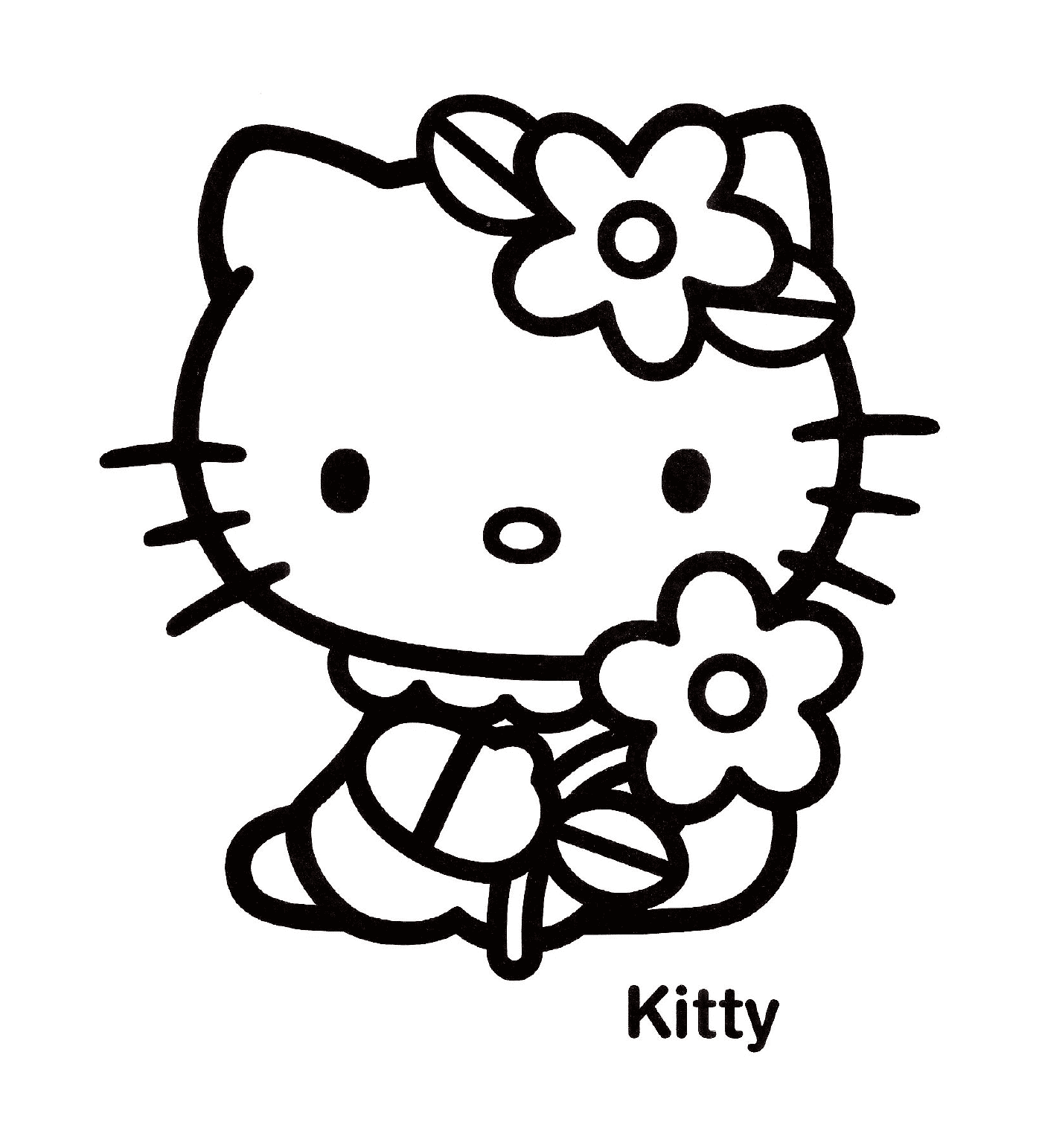 coloriage dessin hello kitty 89