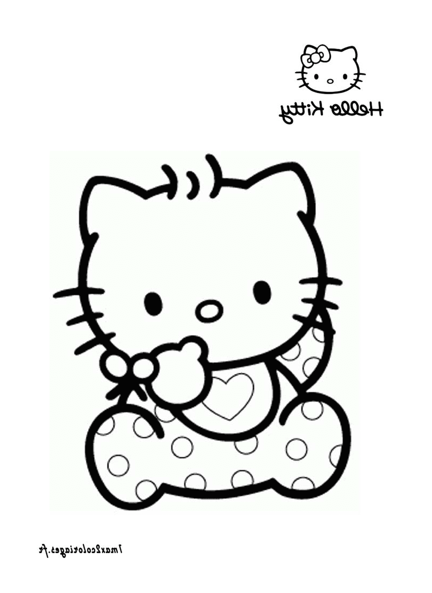 coloriage dessin hello kitty 150