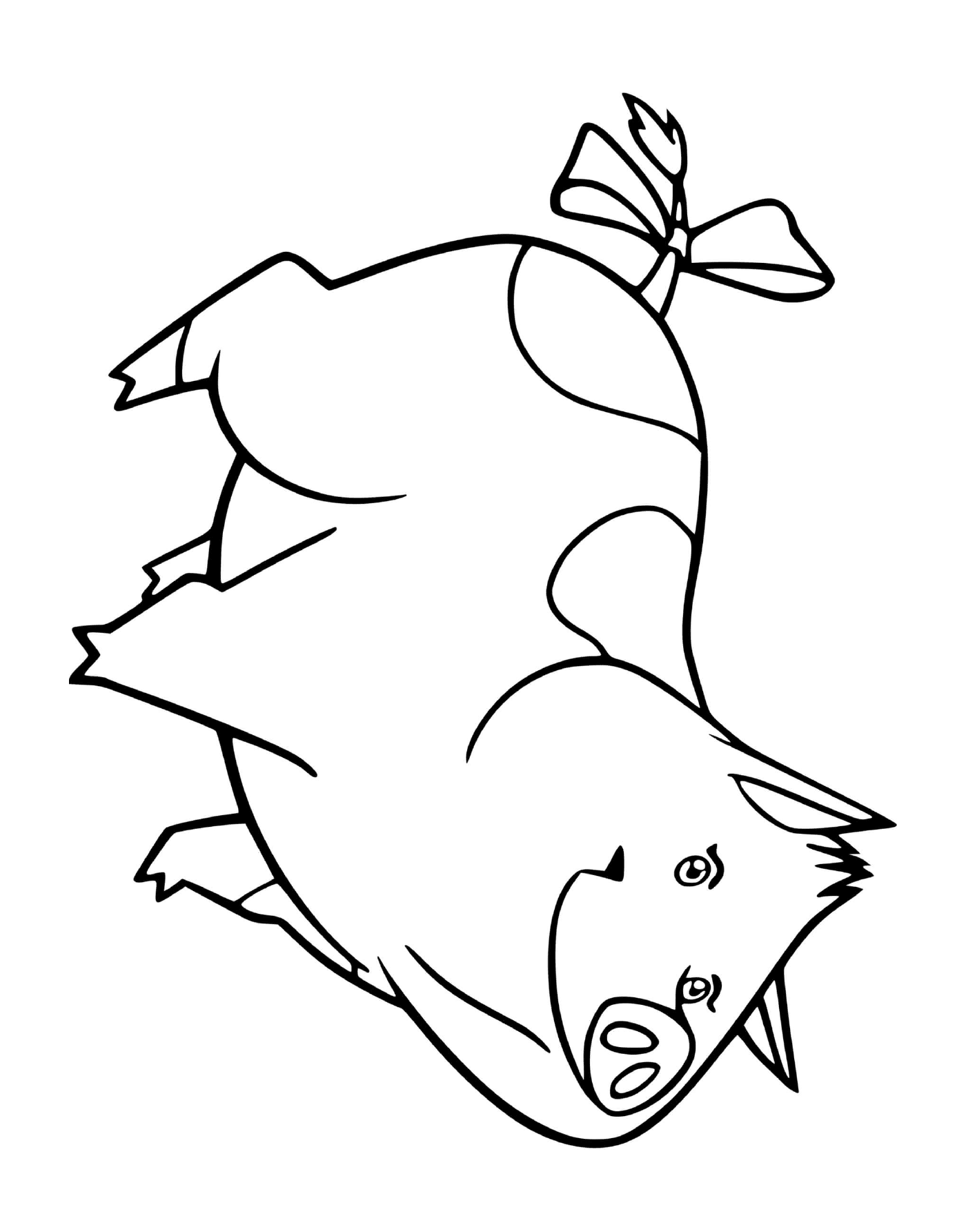 coloriage lili cochon de horseland