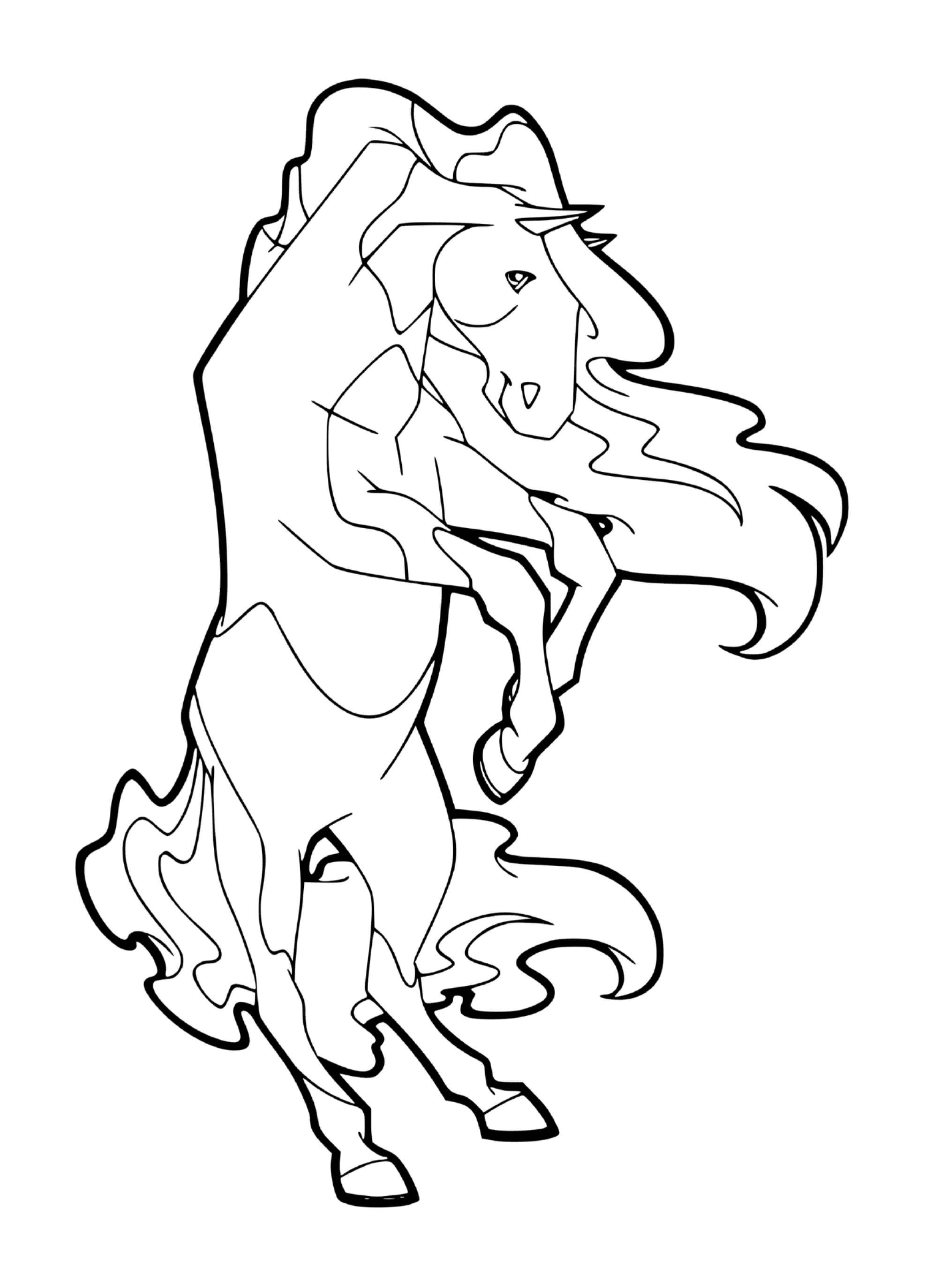 coloriage cheval horseland