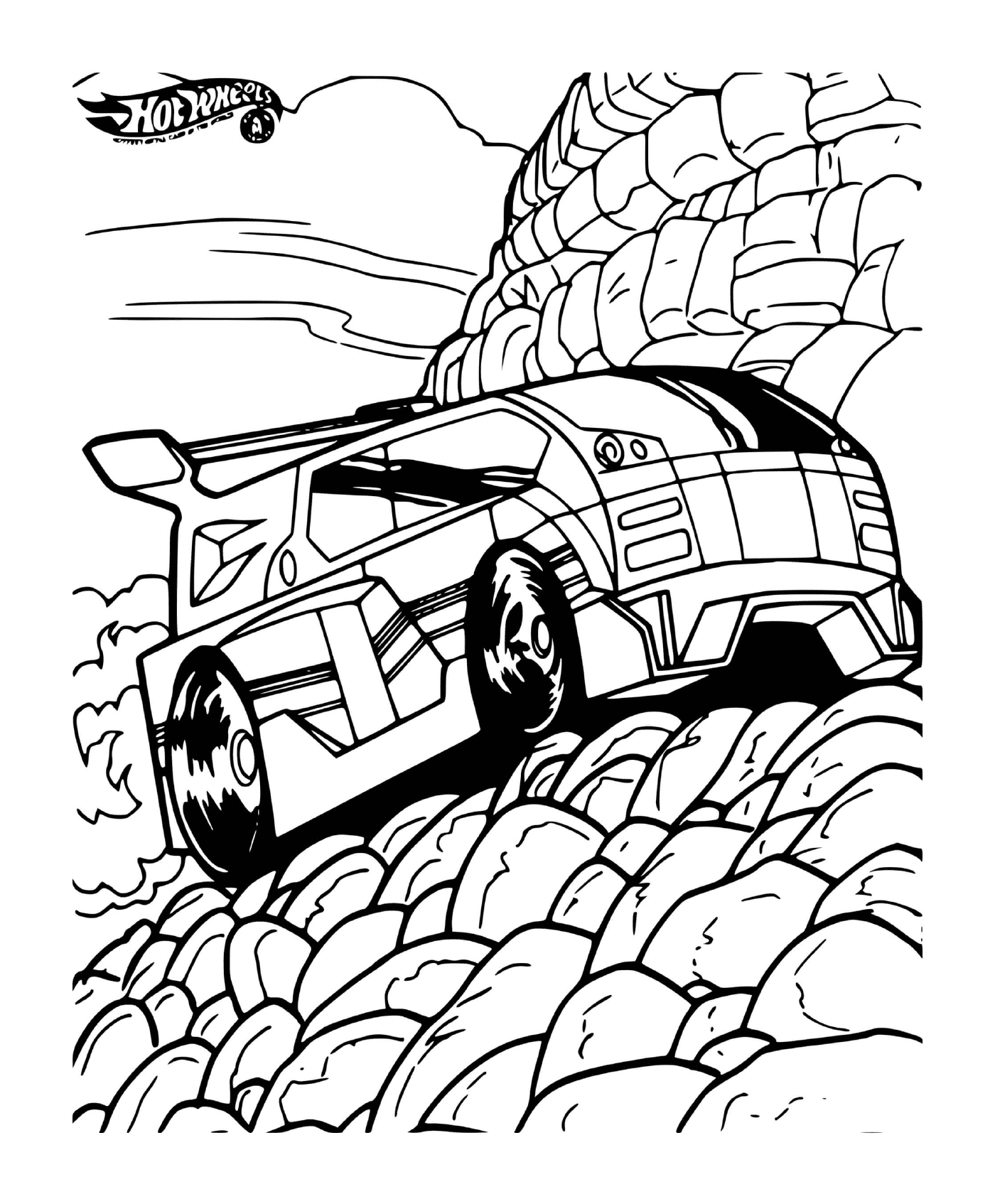 coloriage Hot Wheels Dodge Strong voiture