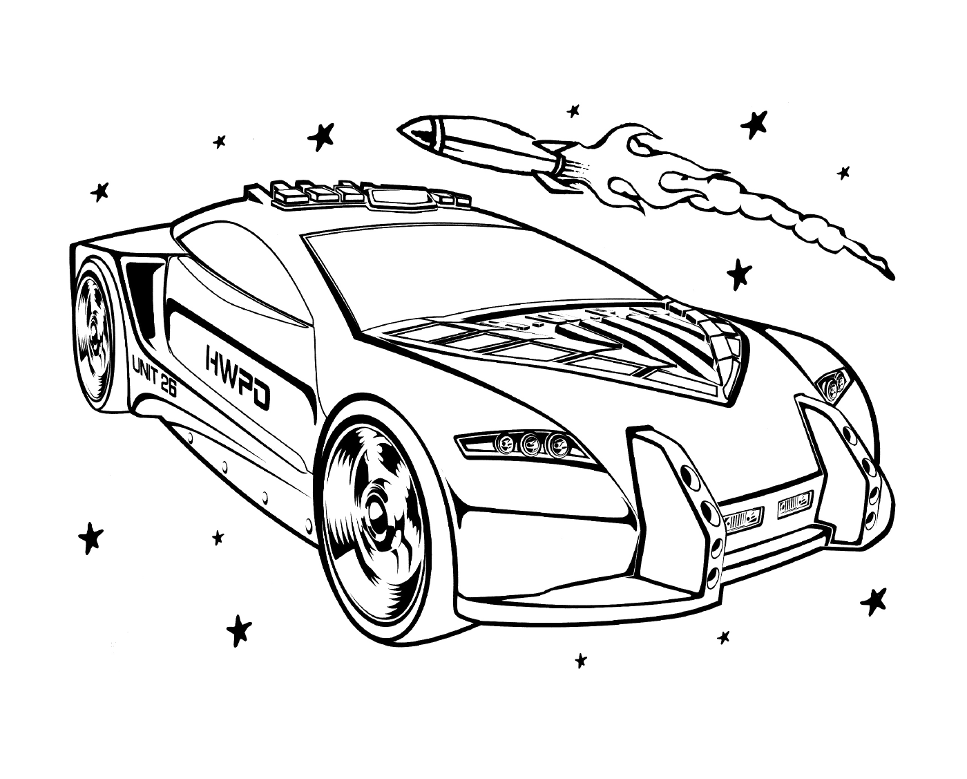 coloriage Hot Wheels for Girls