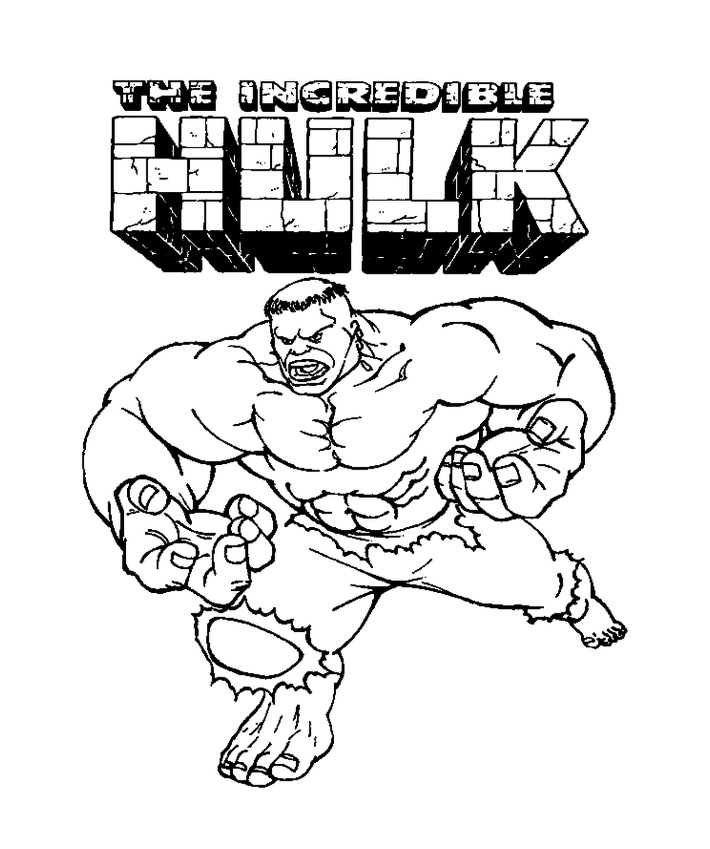 coloriage L incroyable Hulk
