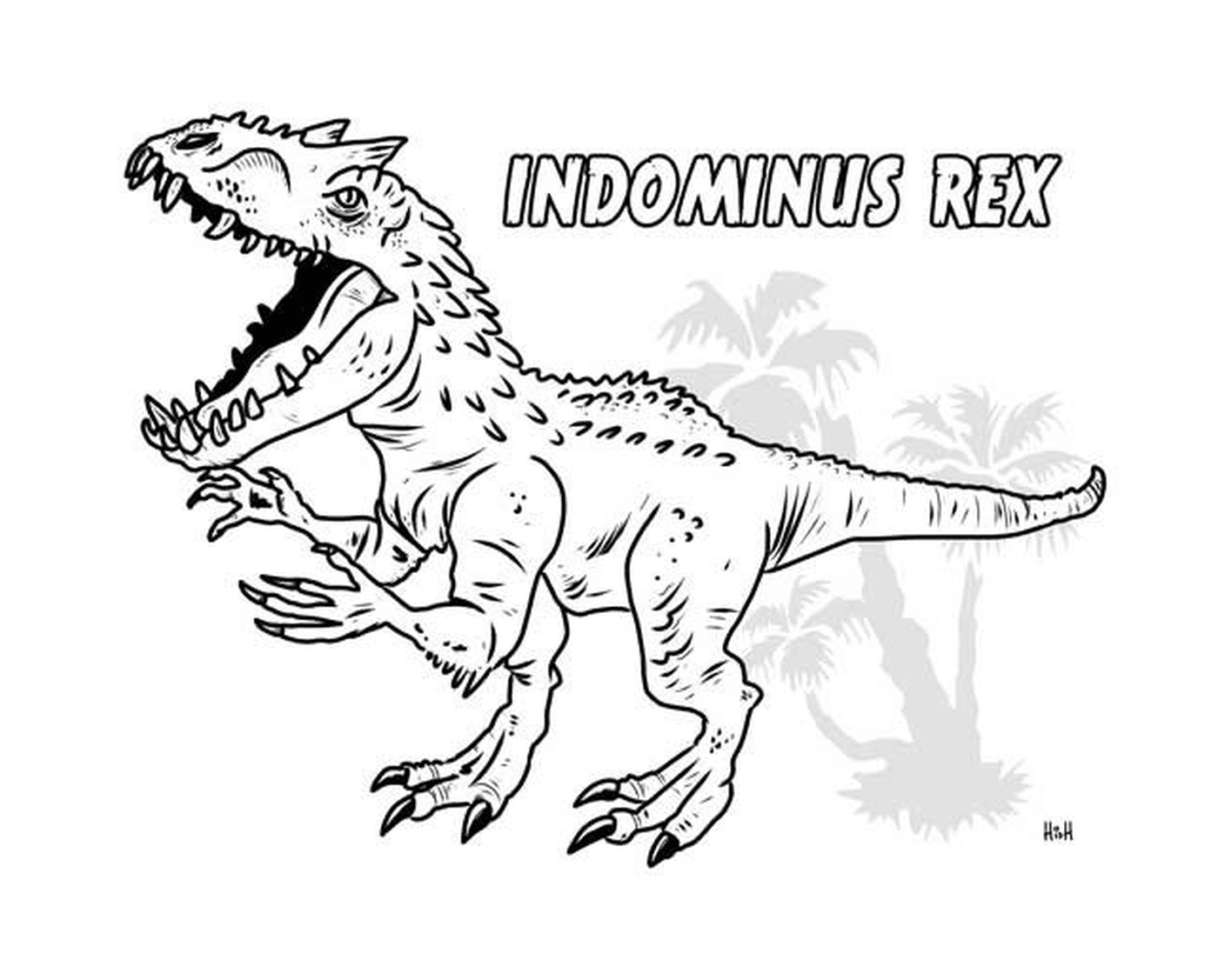 coloriage indominus rex jurassic world