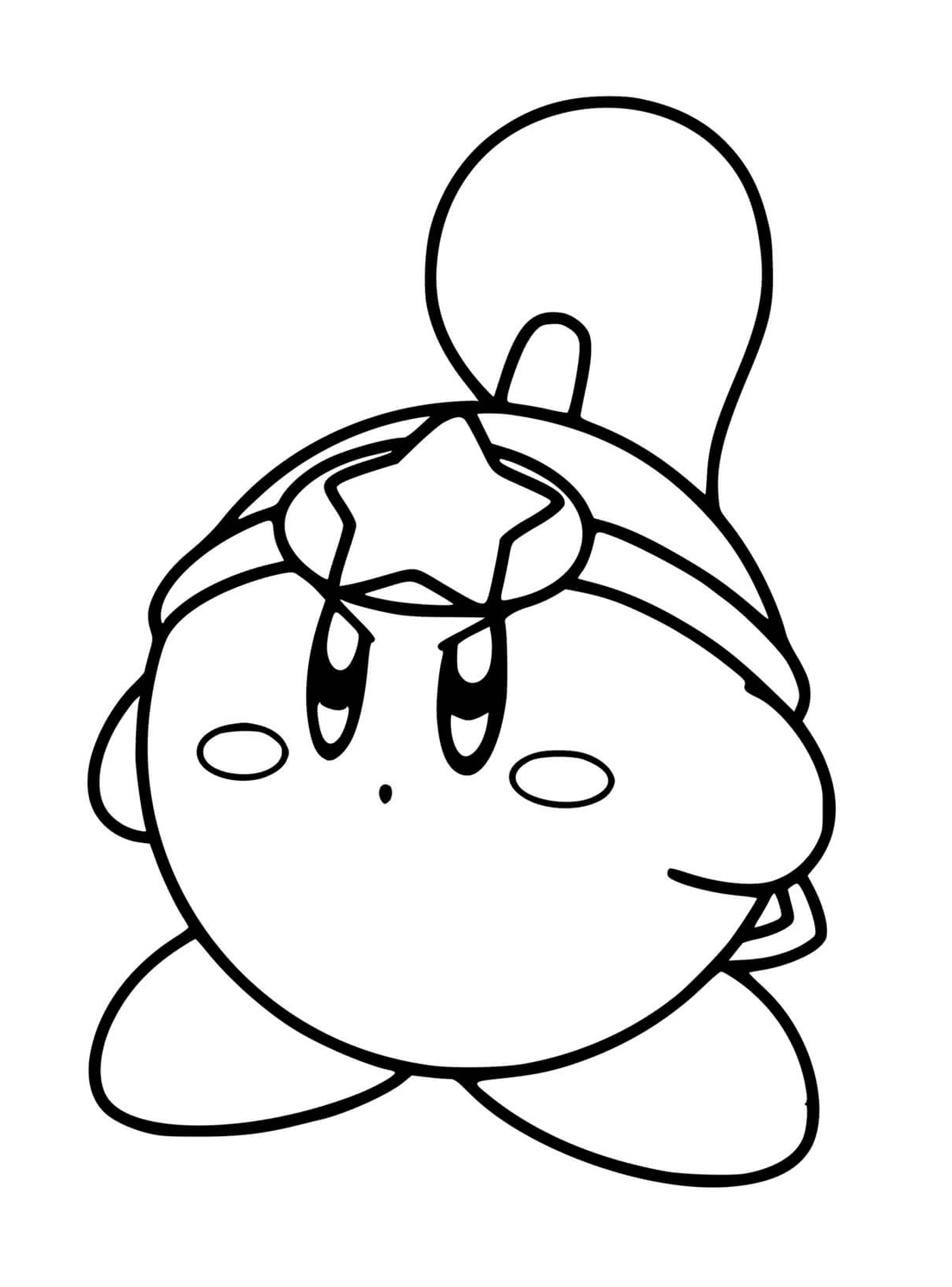 coloriage Kirby Dream Land Warrior