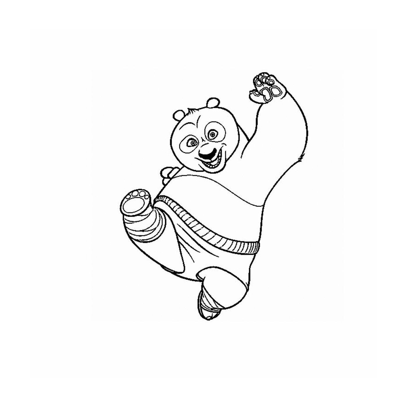 coloriage kung fu panda po