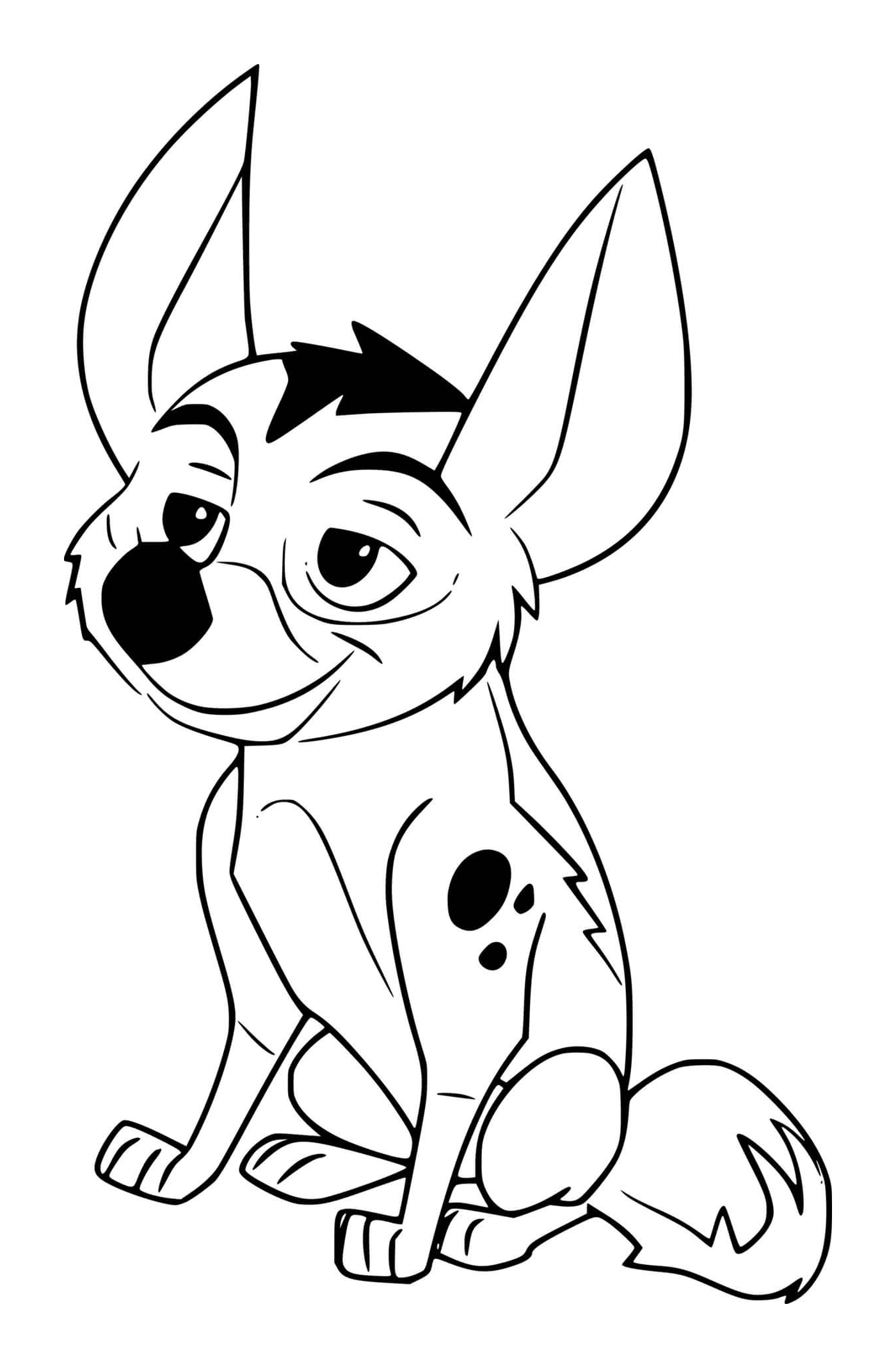 coloriage dogo young jackal