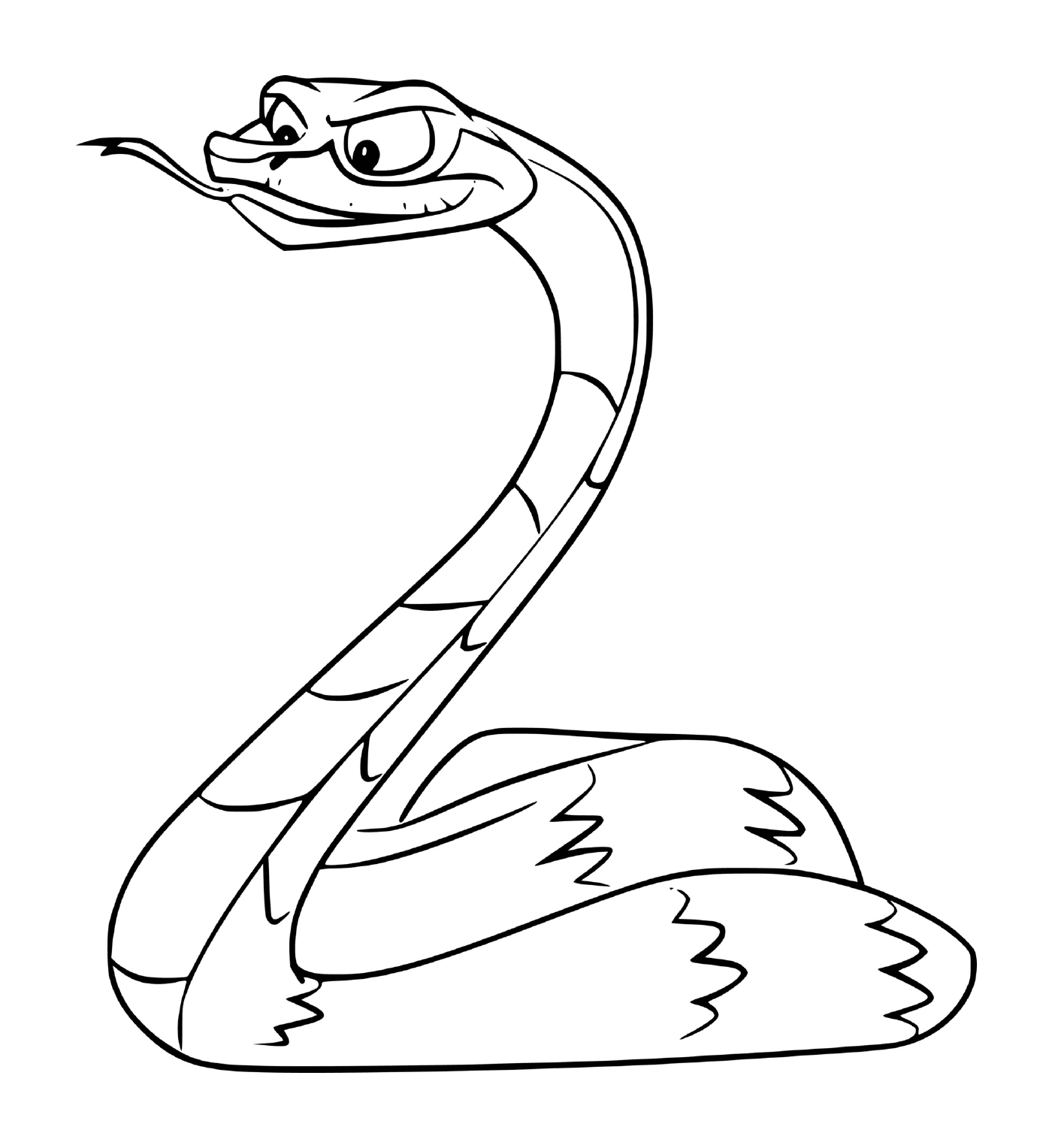coloriage snake from la garde du roi lion