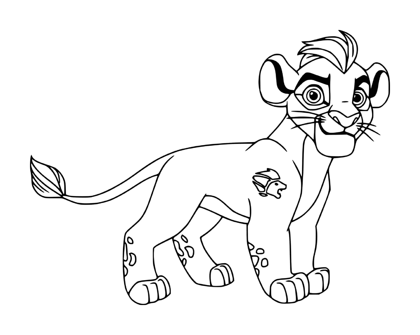 coloriage kion lion