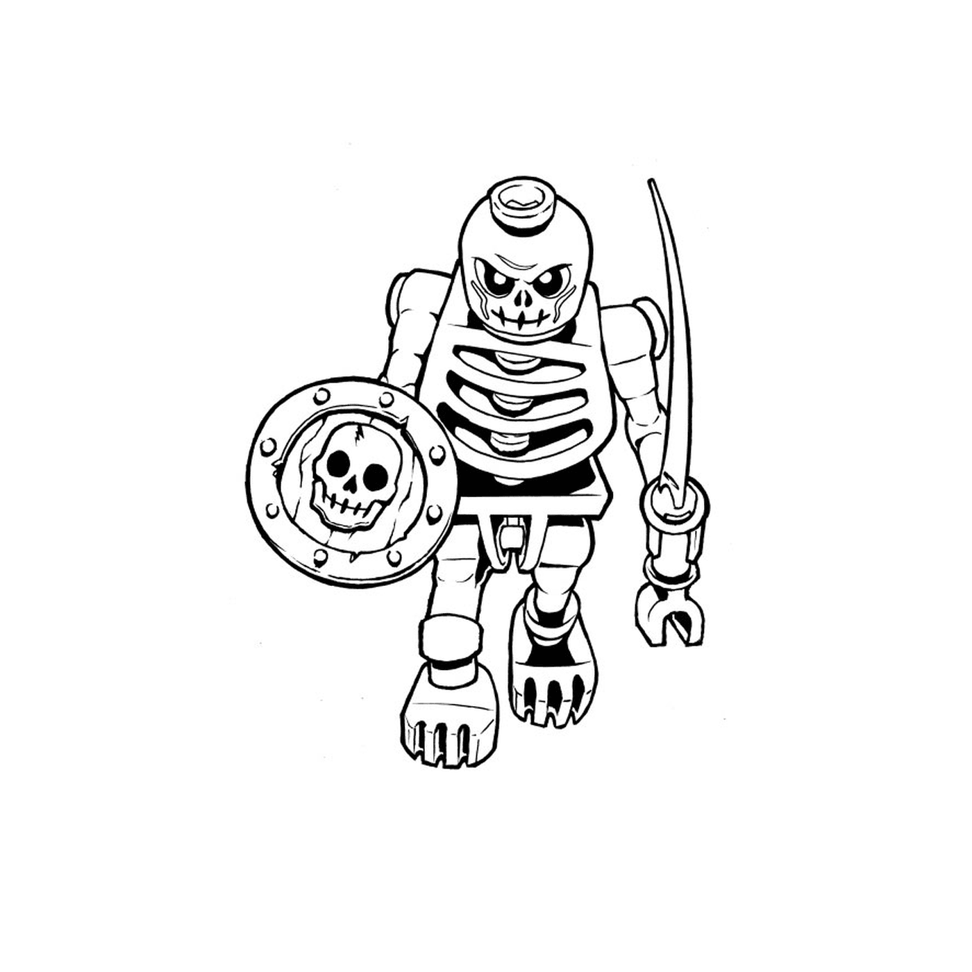 coloriage lego bionicle