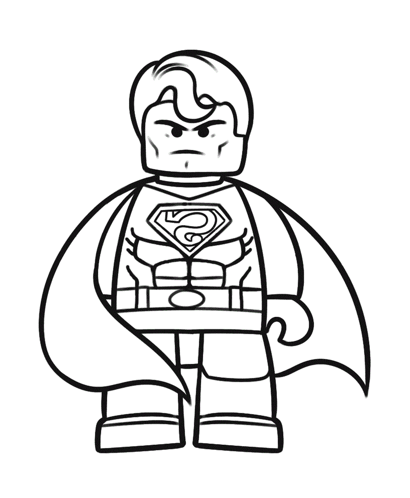 coloriage lego superman