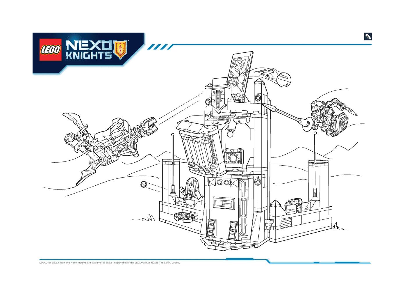 coloriage Lego Nexo Knights file page6