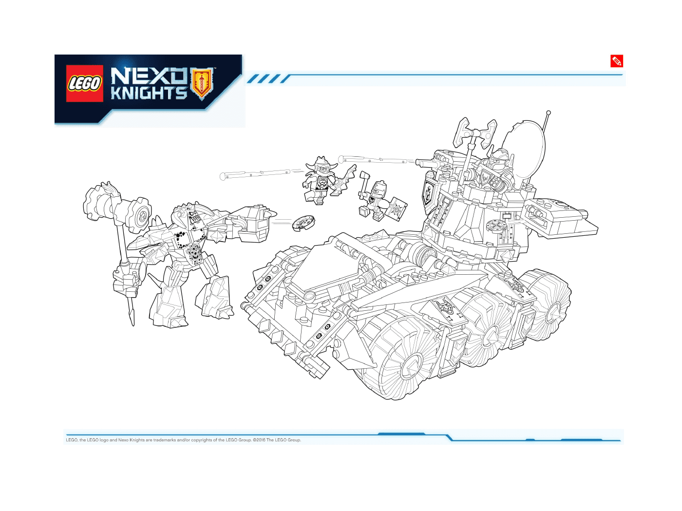 coloriage Lego NEXO KNIGHTS products 2