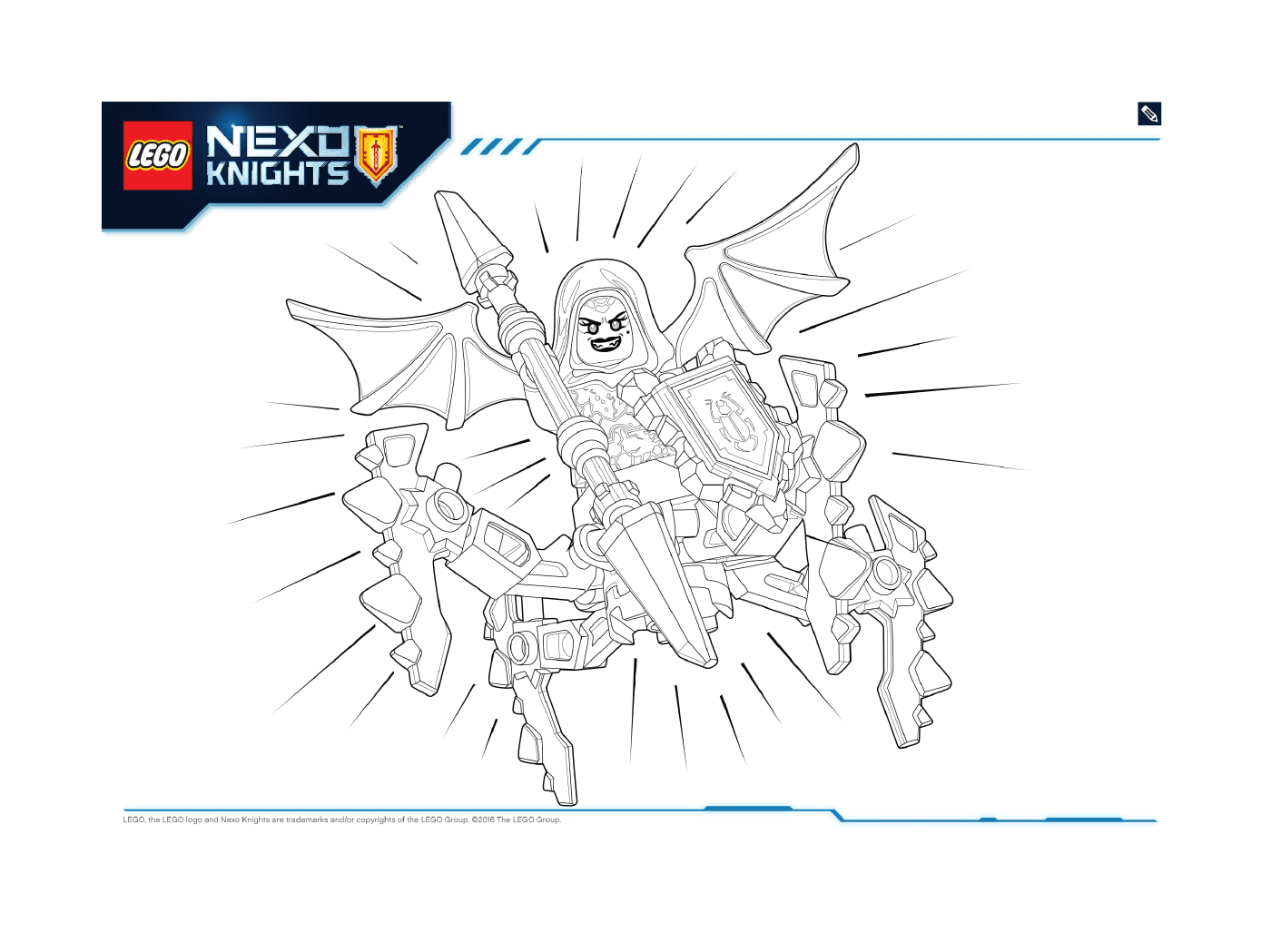 coloriage Lego Nexo Knights MONSTRES ULTIMATE 2