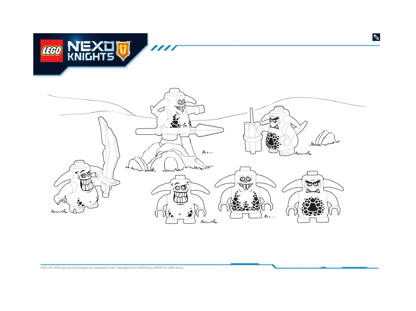 coloriage Lego Nexo Knights Monster Productss 6
