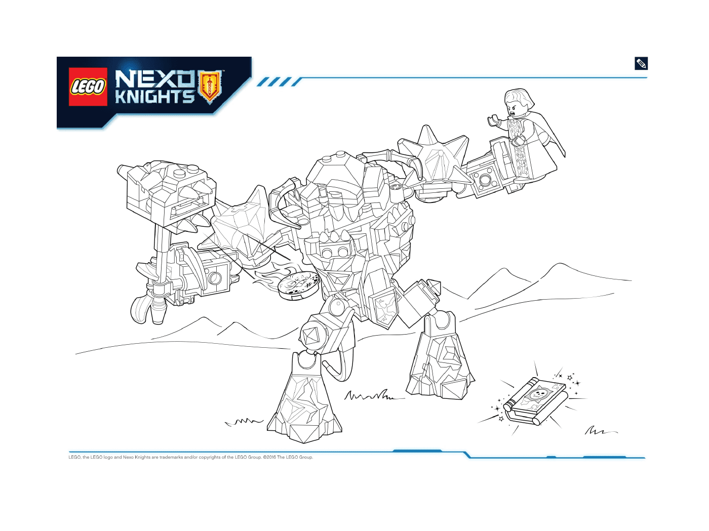 coloriage Lego Nexo Knights Monster Productss 3