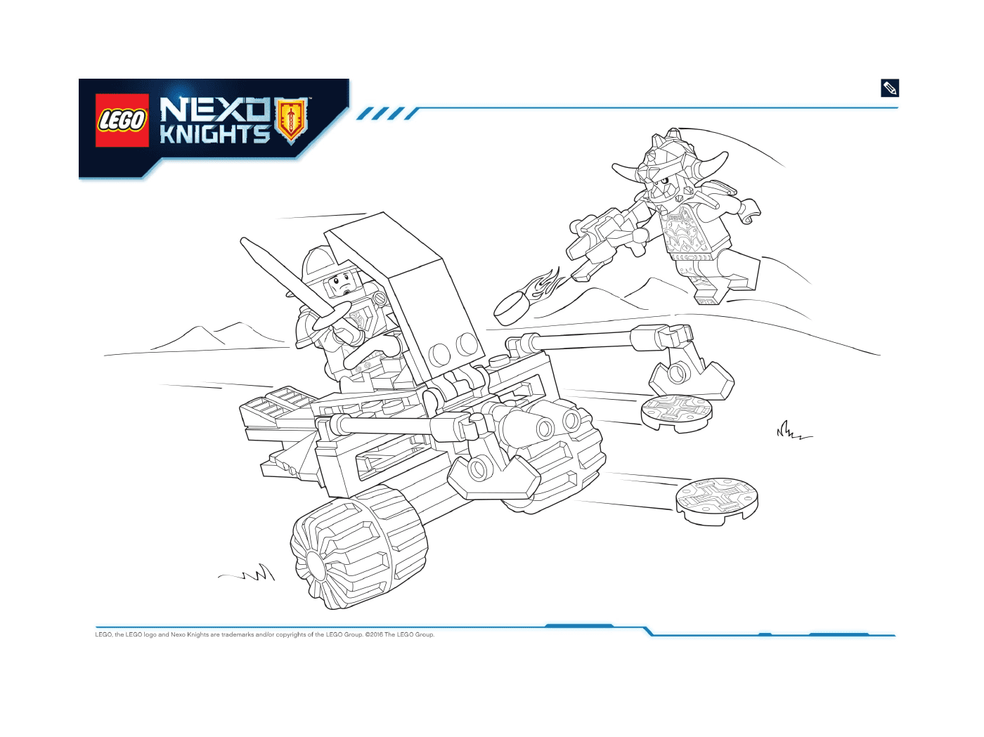 coloriage Lego NEXO KNIGHTS products 5
