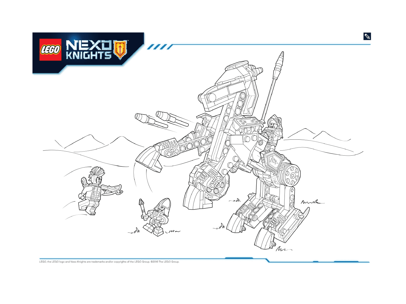 coloriage Lego NEXO KNIGHTS products 6