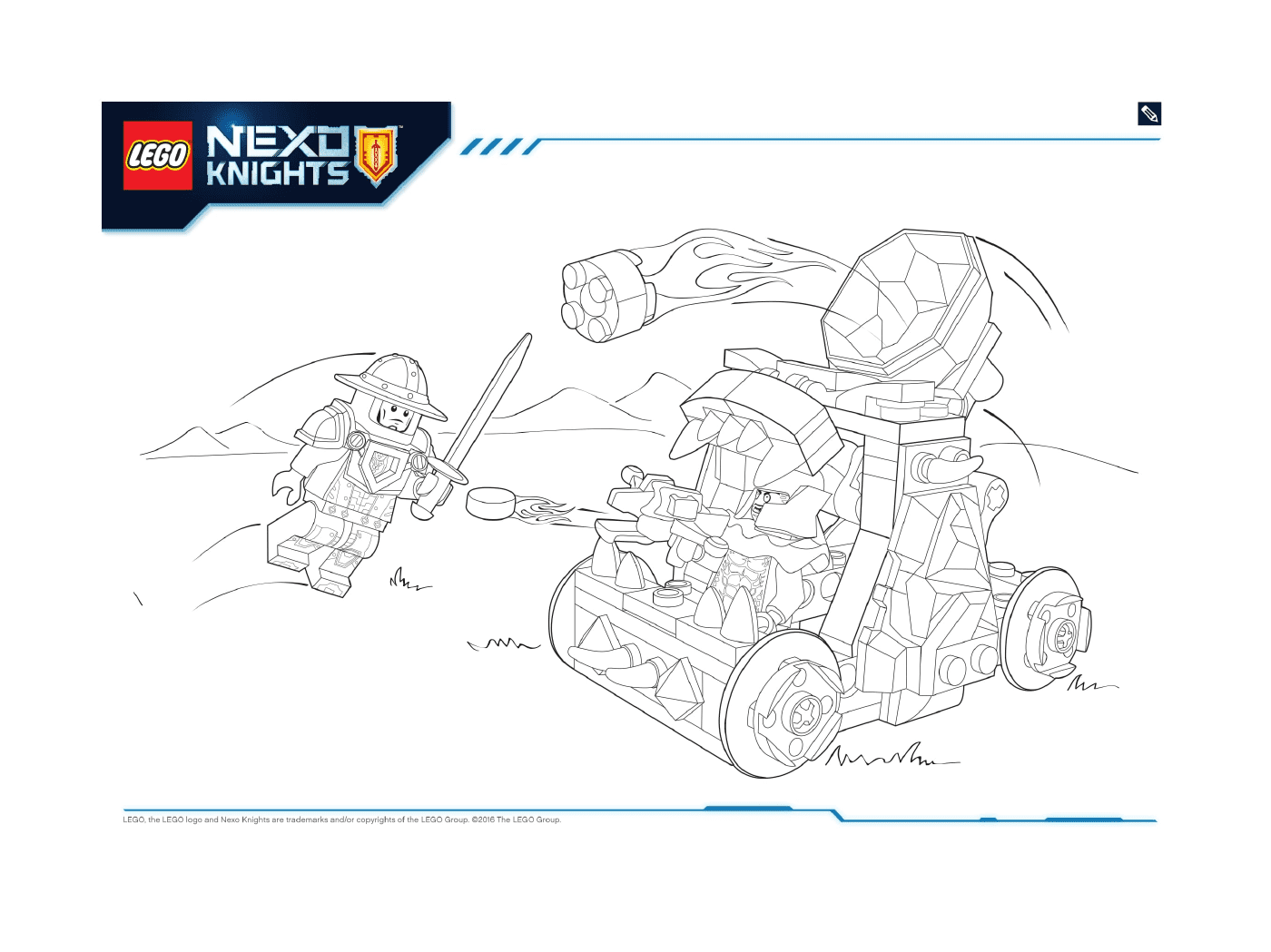 coloriage Lego Nexo Knights Monster Productss 1