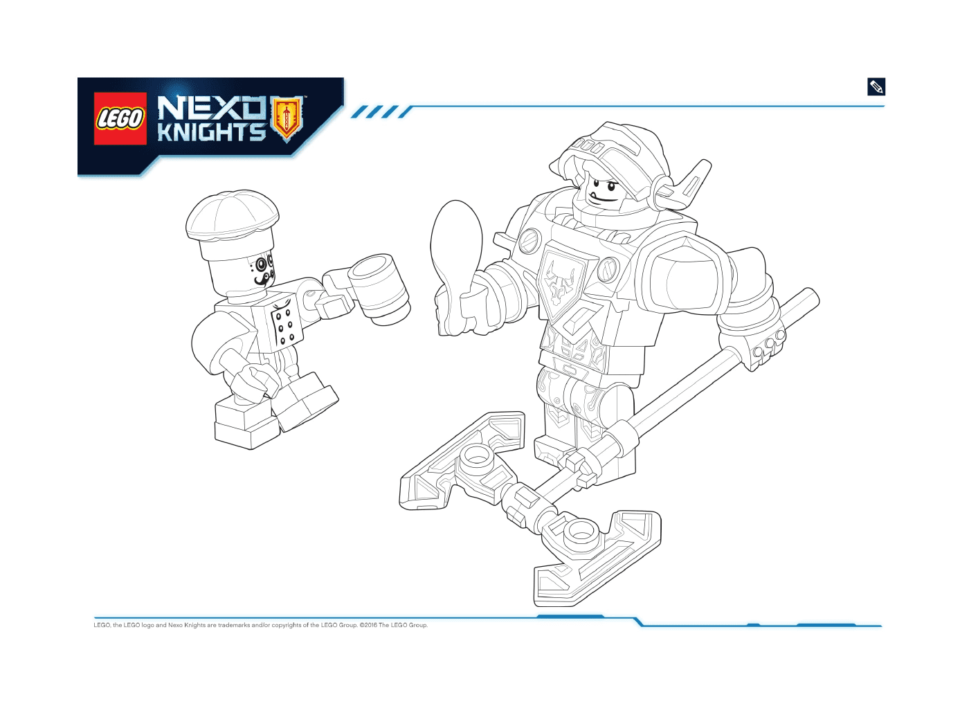 coloriage Lego NEXO KNIGHTS products 8
