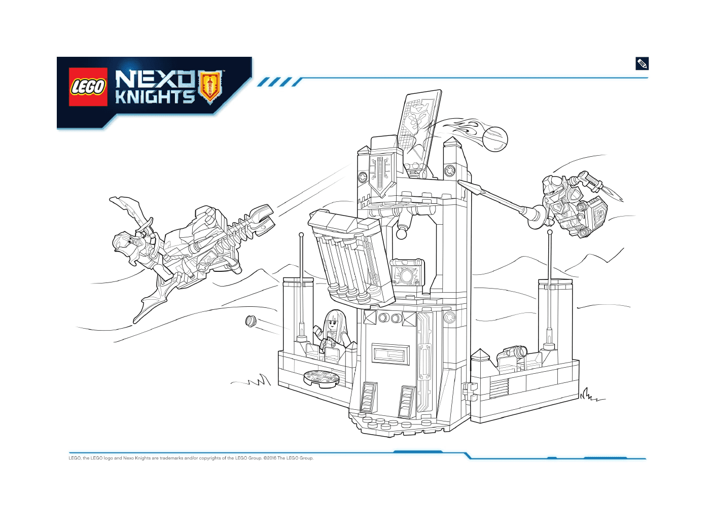 coloriage Lego NEXO KNIGHTS products 9