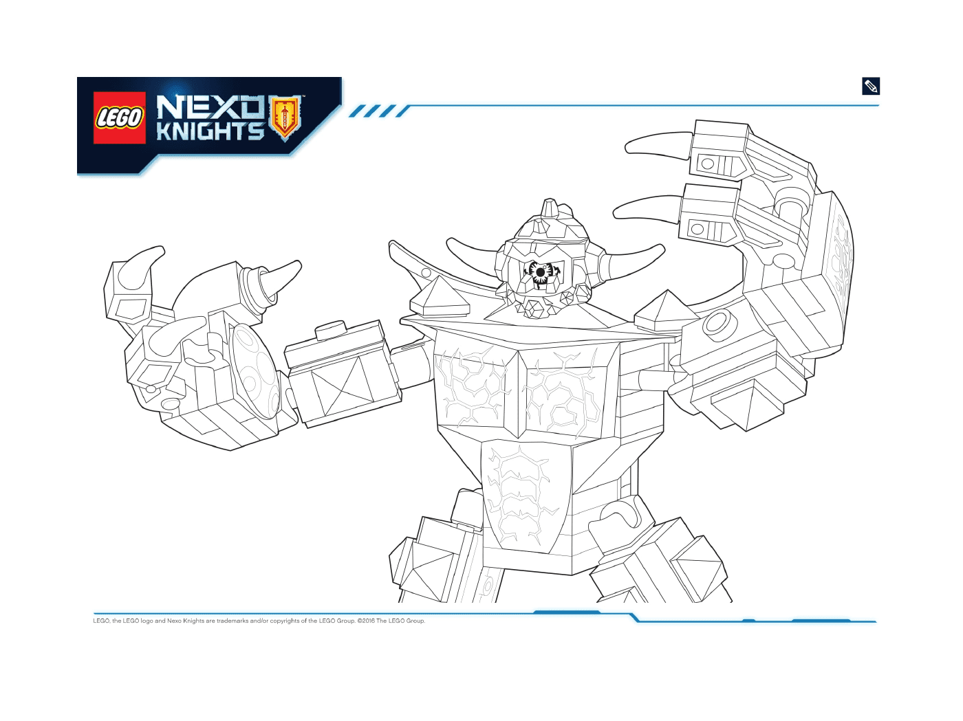 coloriage Lego Nexo Knights Monster Productss 5