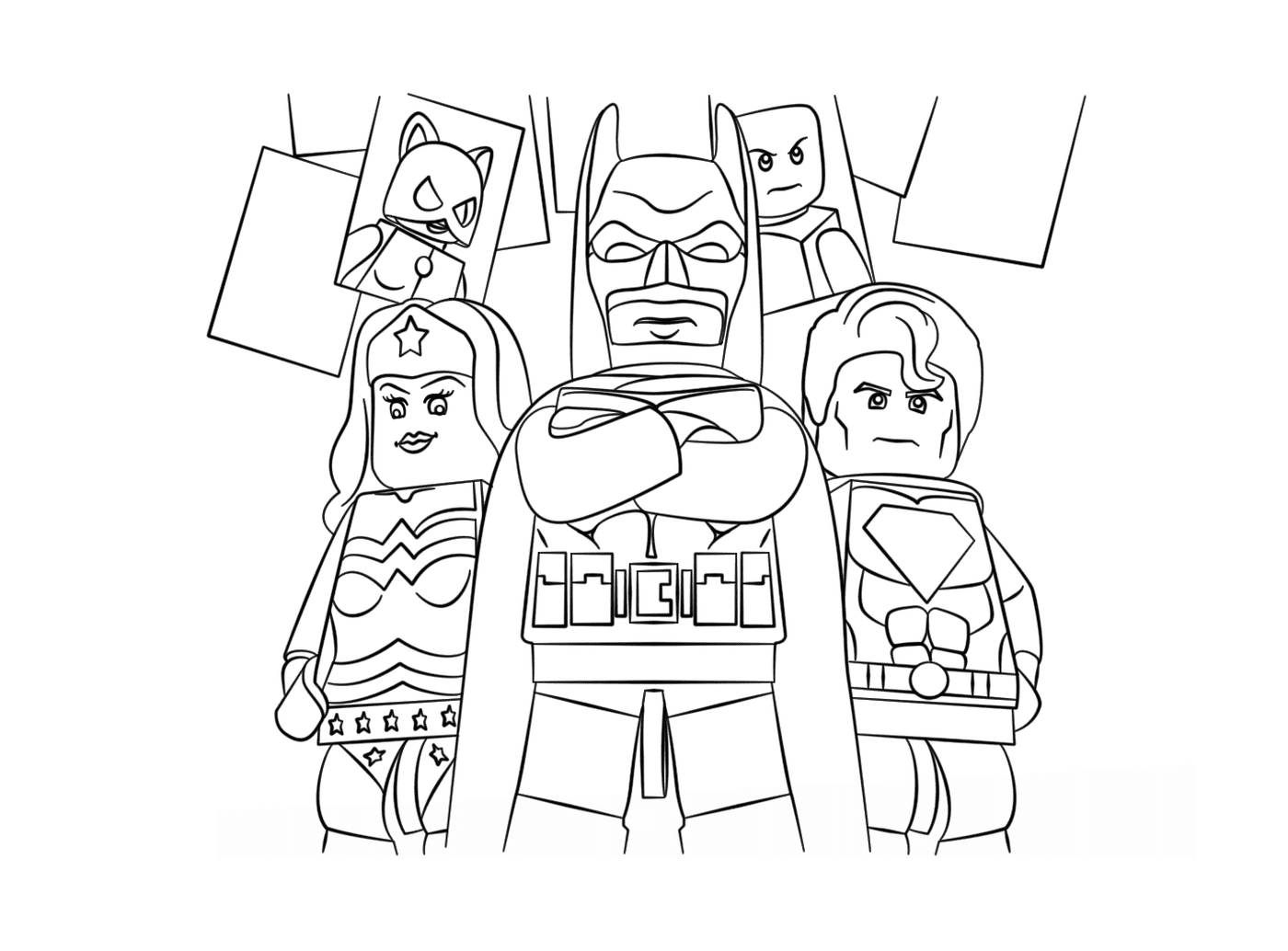 coloriage lego super heroes batman