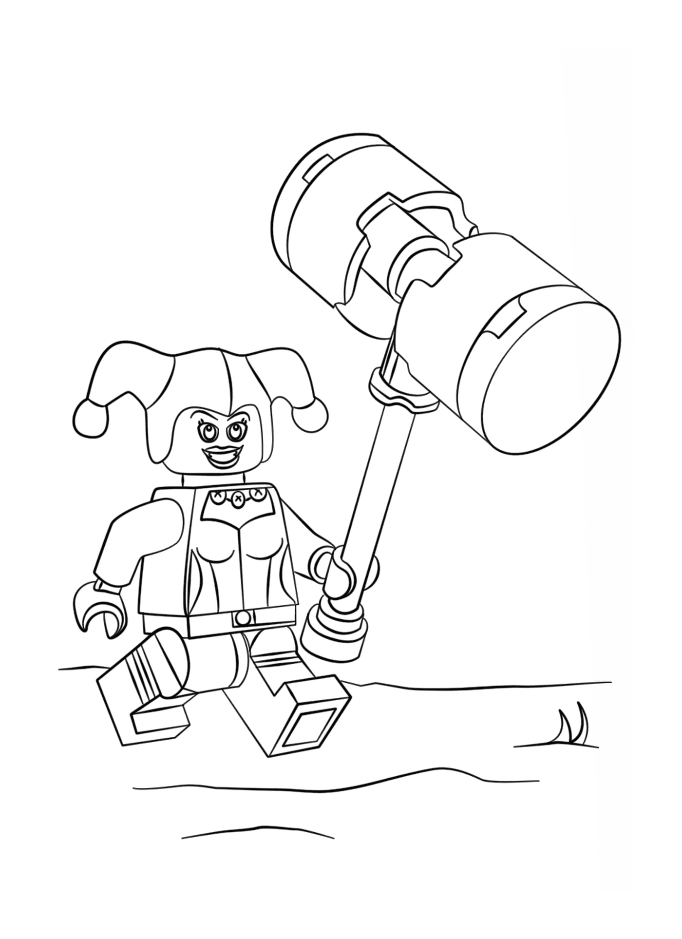 coloriage lego harley quinn