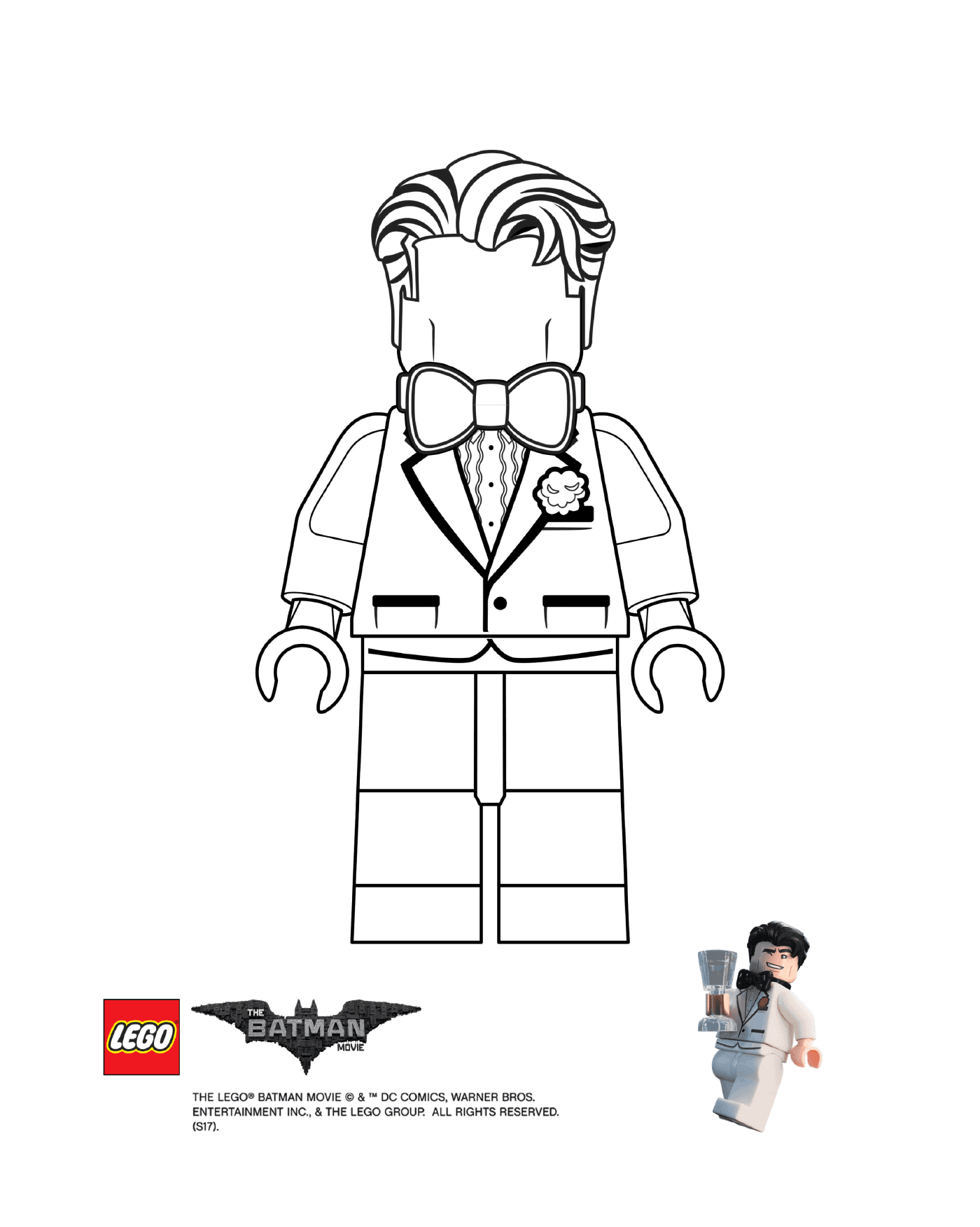 coloriage Bruce Lego Batman Movie