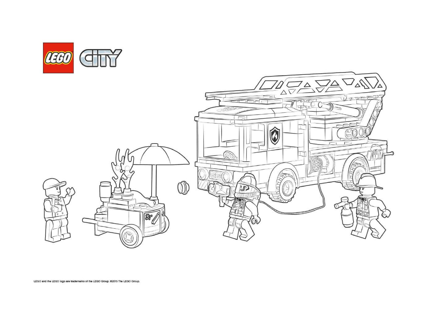 coloriage Lego City Fire Station