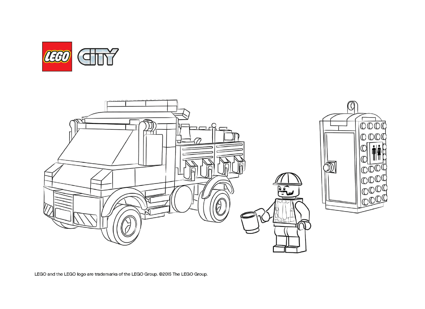 coloriage Lego City Service Truck