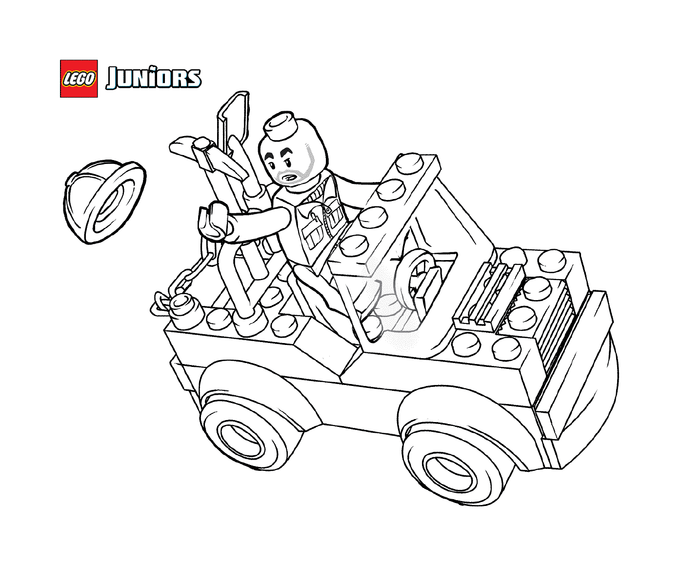 coloriage lego construction mini truck