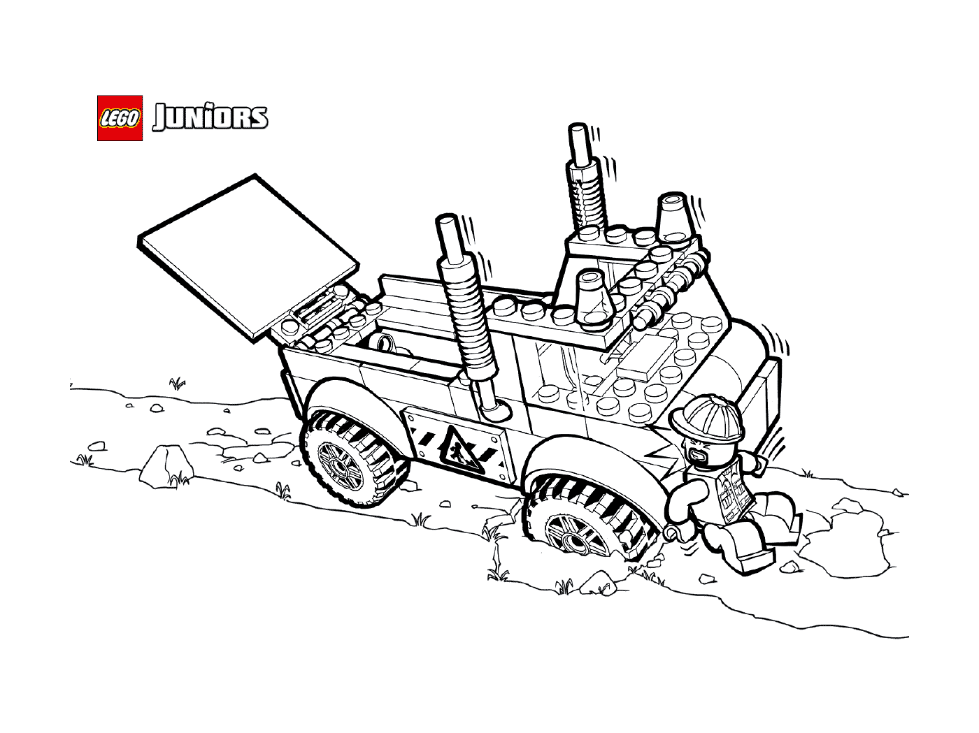 coloriage lego truck