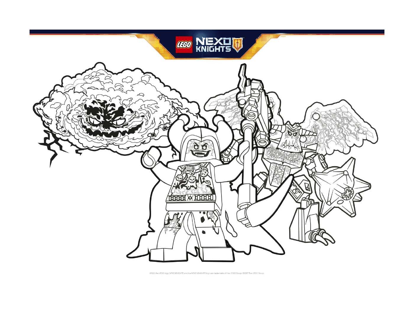 coloriage lego nexo knights BadGuys Formation