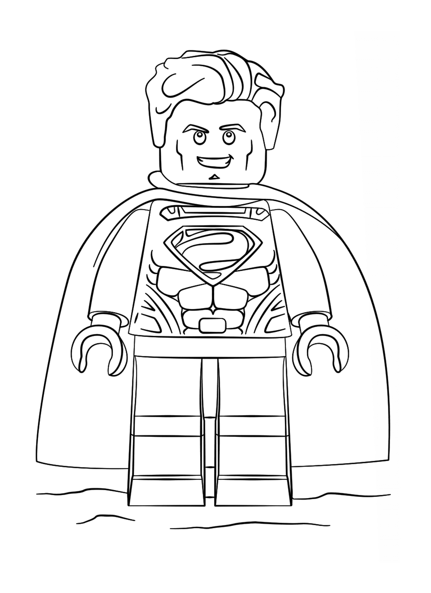 coloriage lego superman super heroes