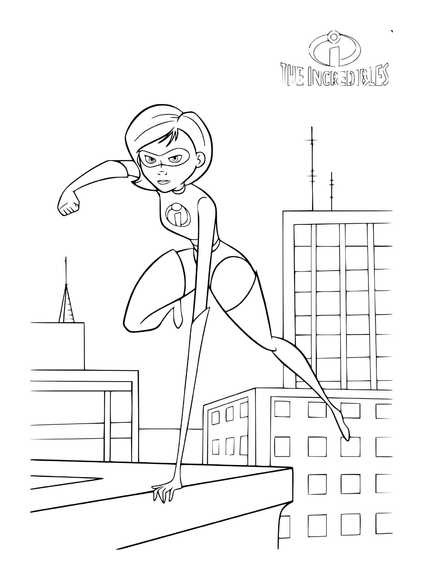 coloriage disney the incredibles mrs incredibles