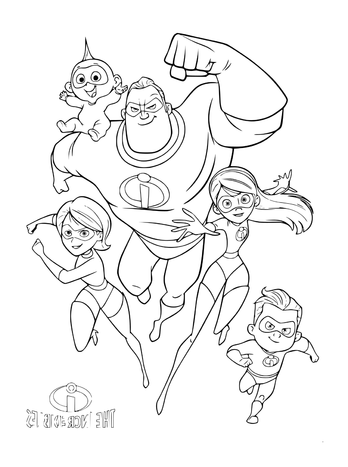 coloriage disney the incredibles indestructibles 2