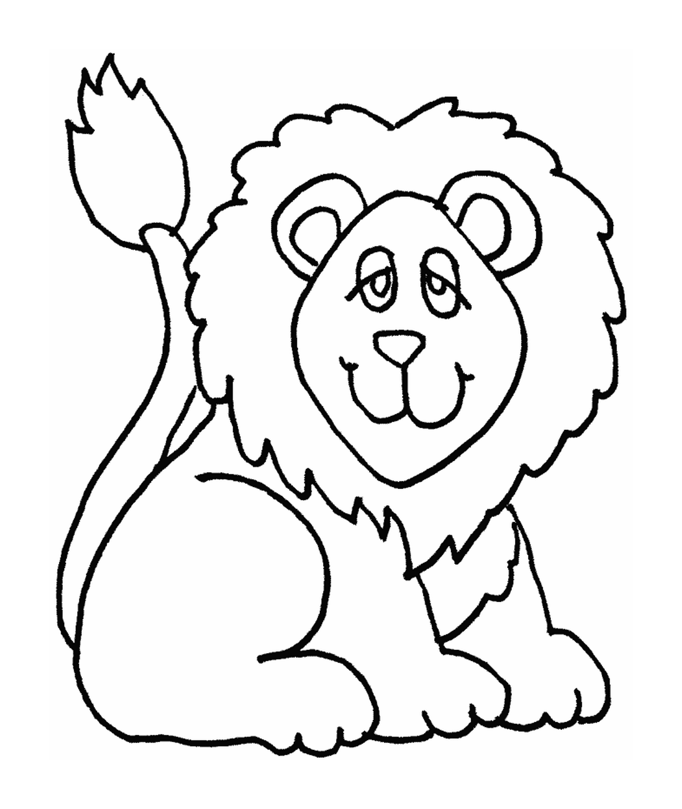 coloriage Southwest African Lion