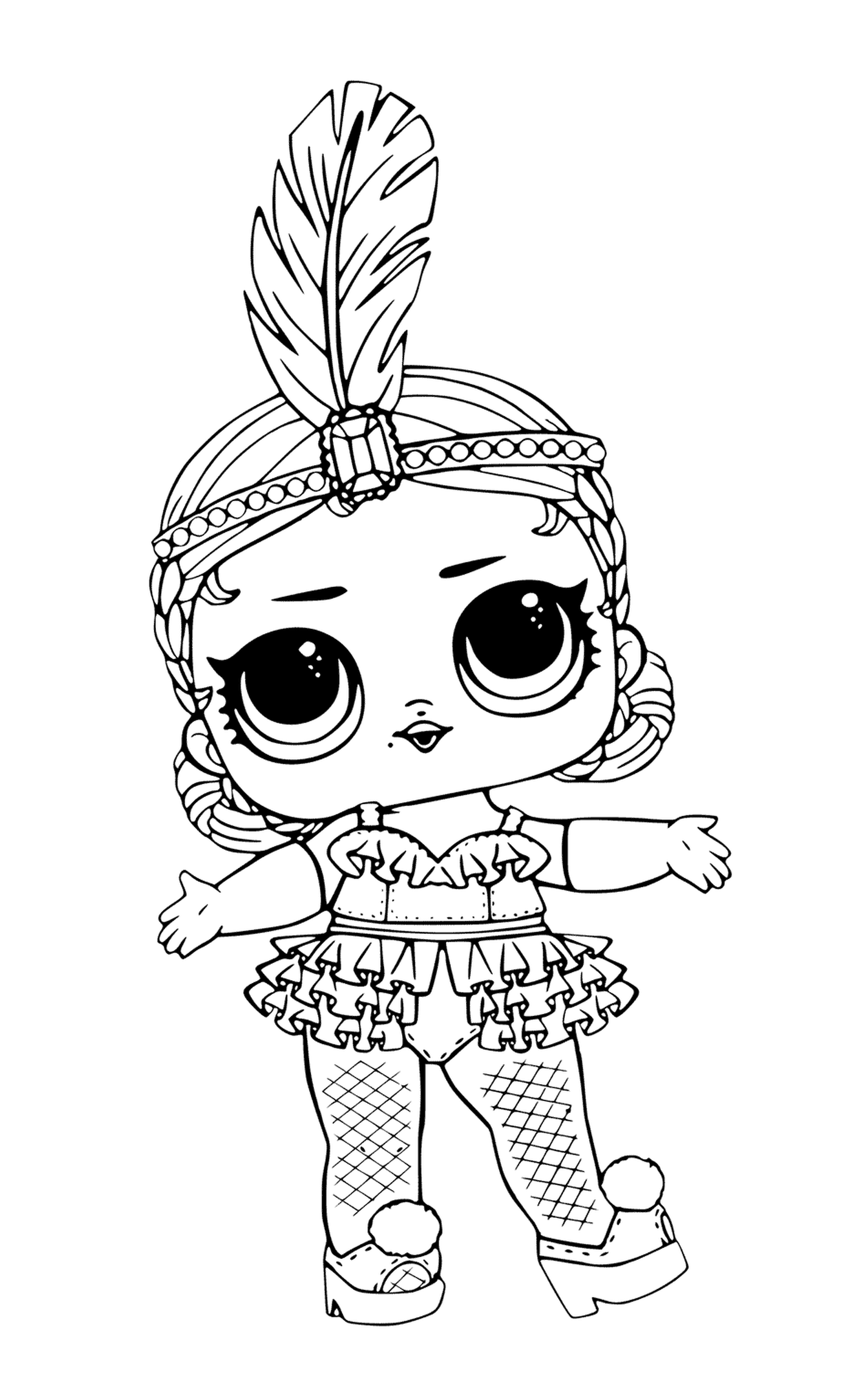 coloriage Showbaby Glamour LOL Doll
