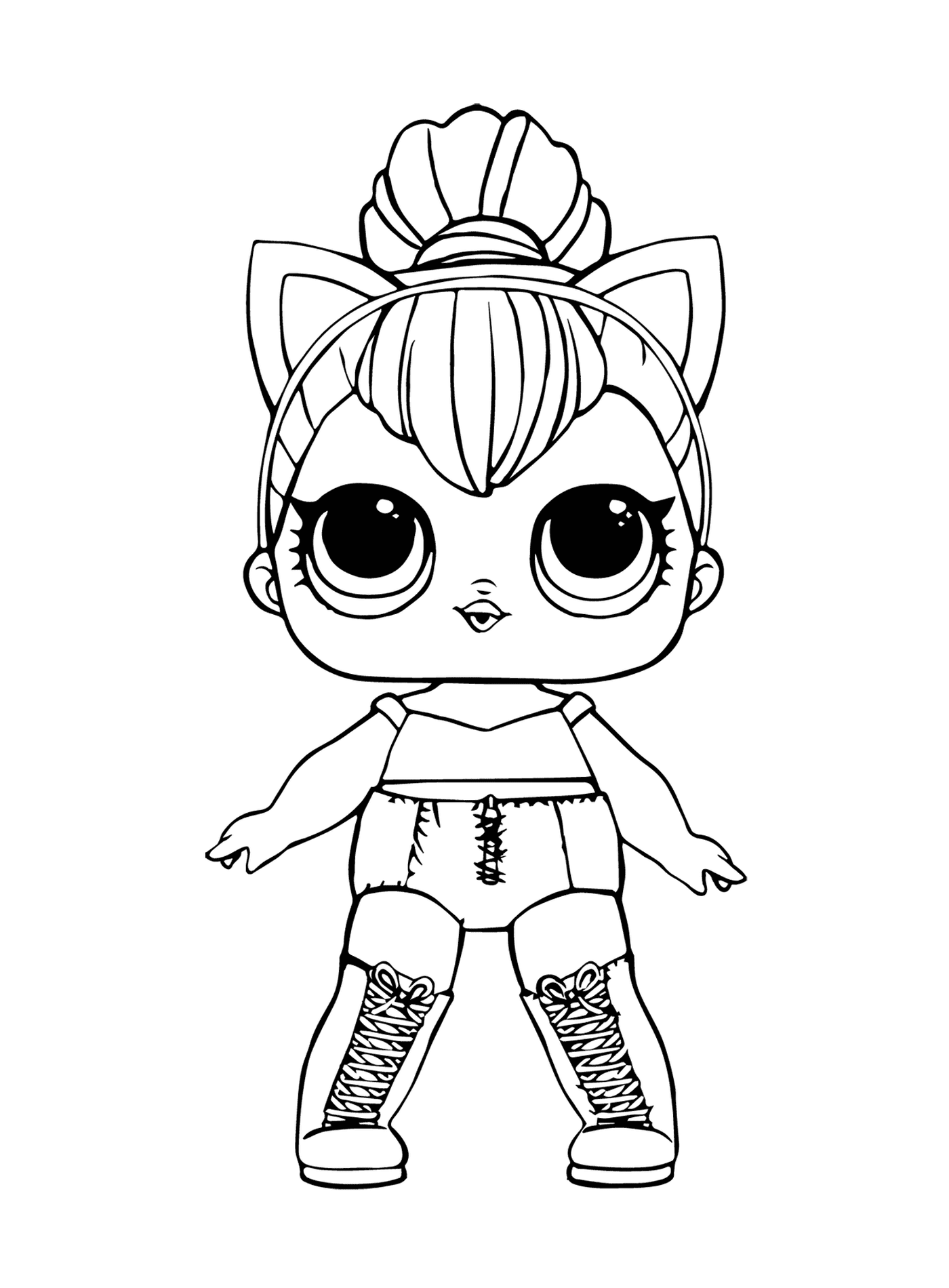 coloriage lol doll kitty queen