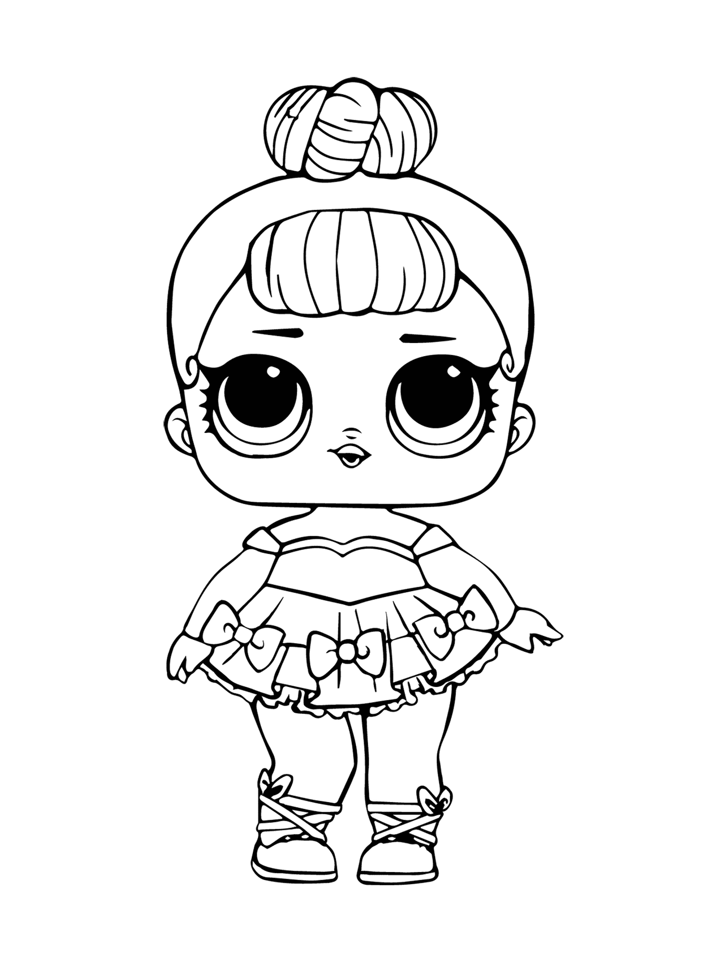 coloriage lol doll miss baby glitter