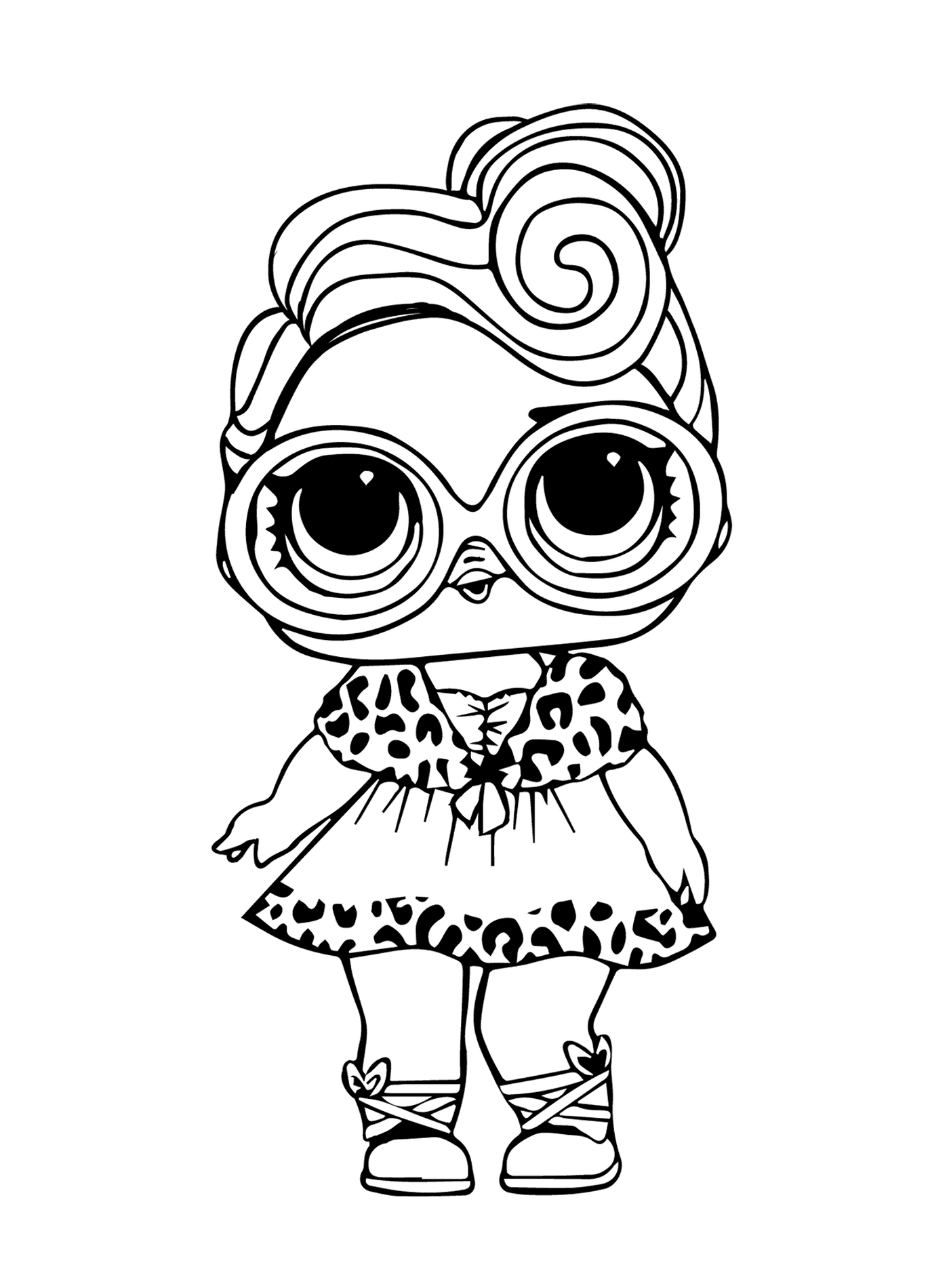coloriage lol doll dollface
