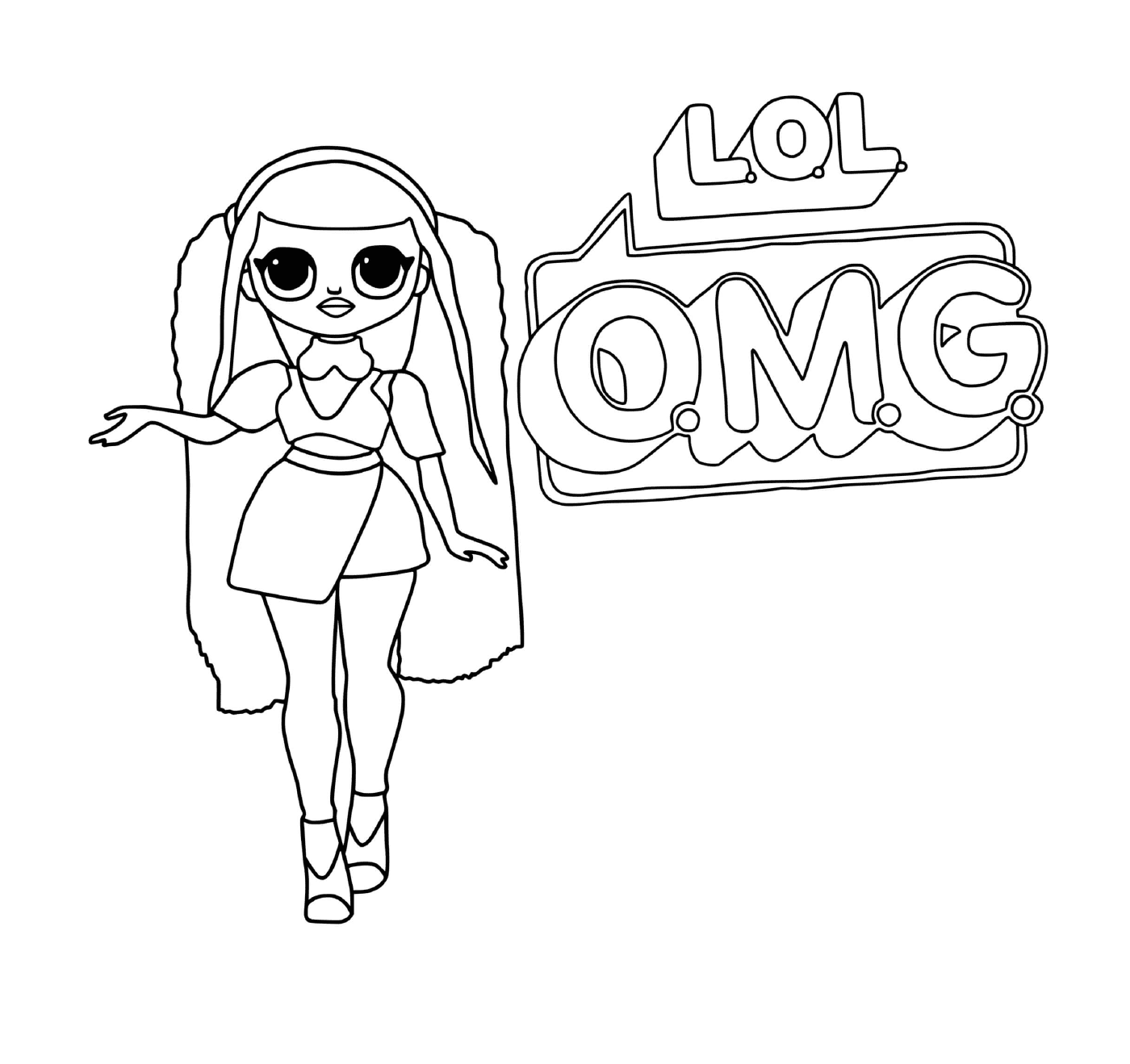 coloriage Lol Omg Logo Canylicious Girl