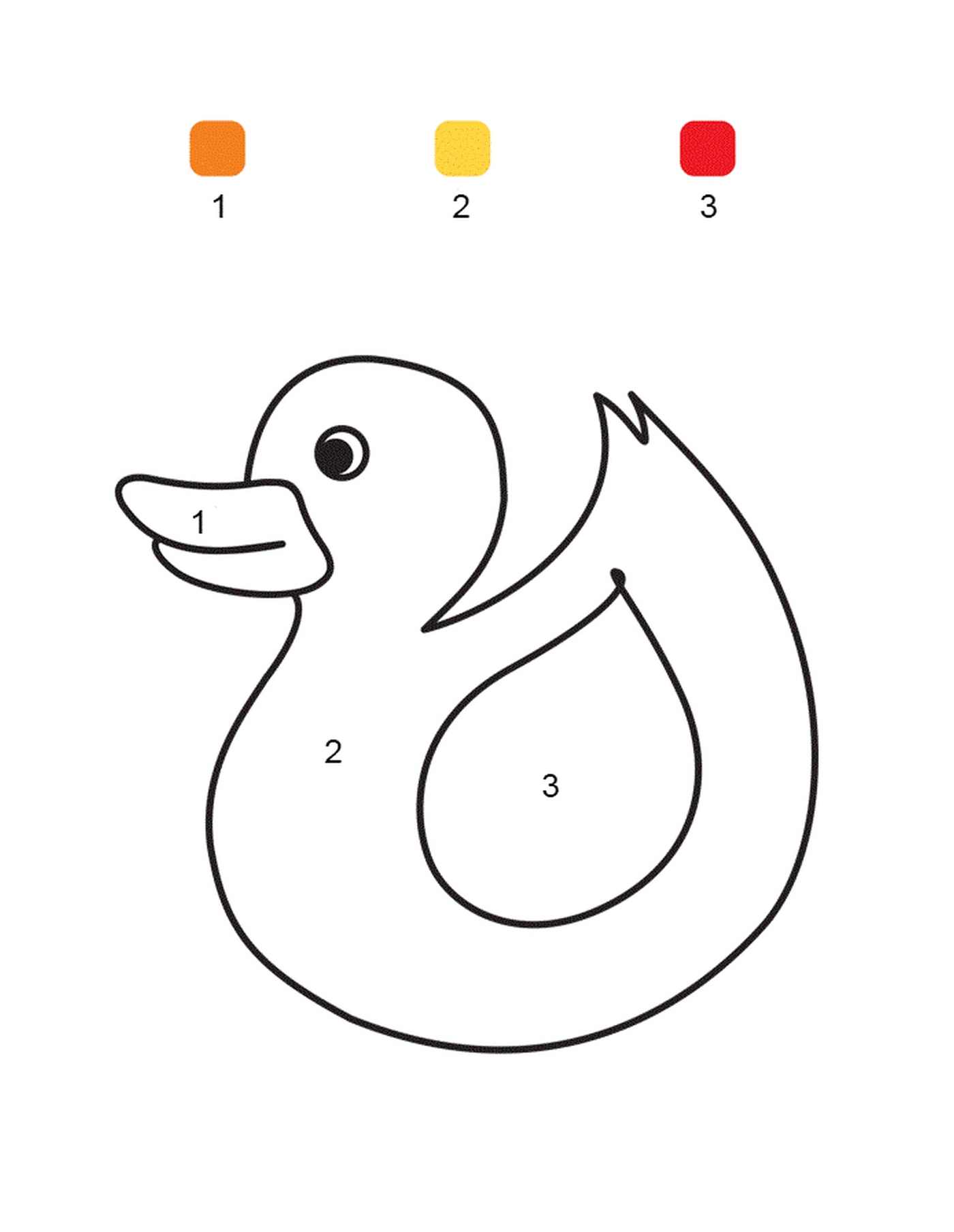 coloriage magique CE1 canard