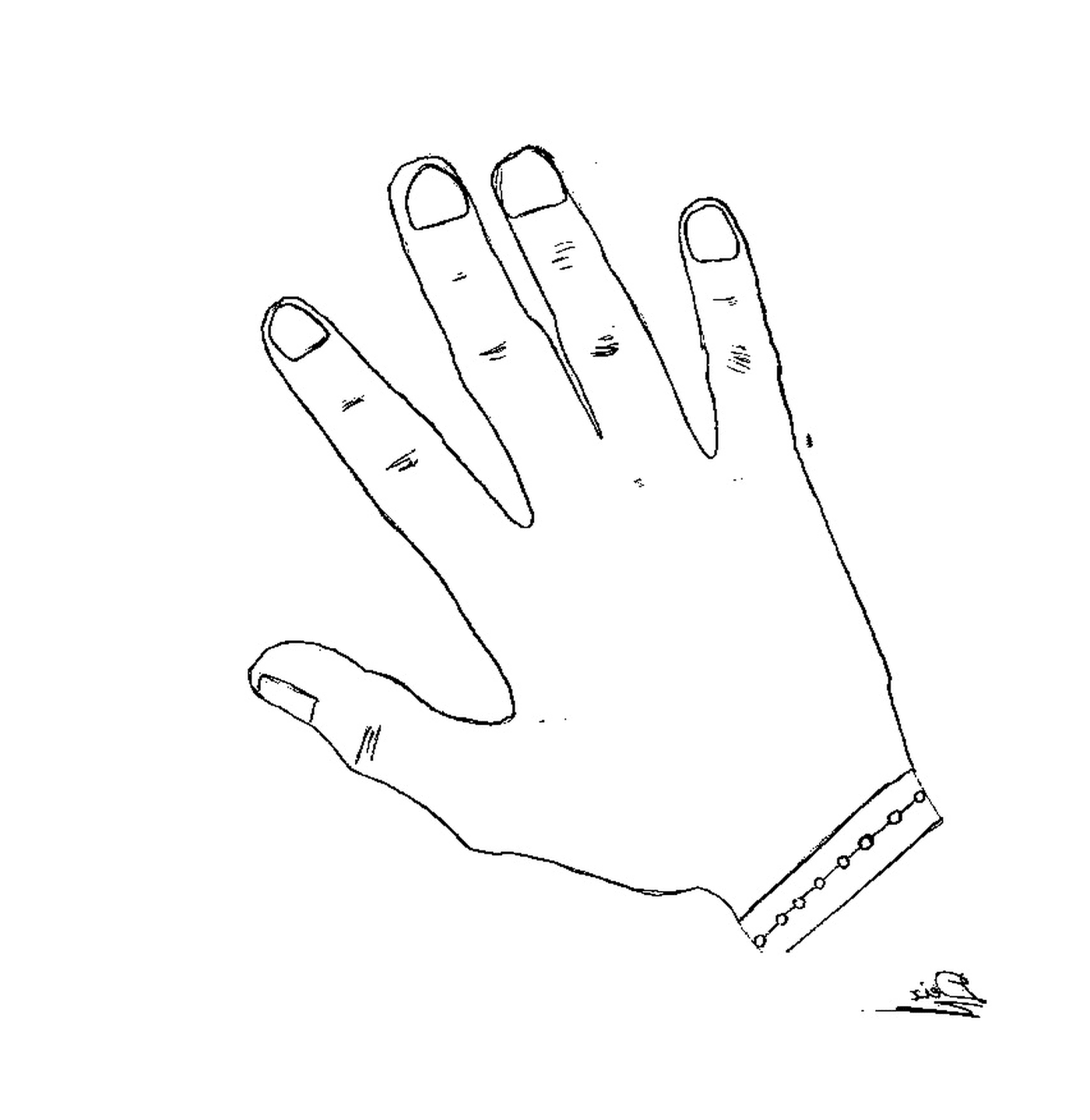 dessin dune main pour adulte