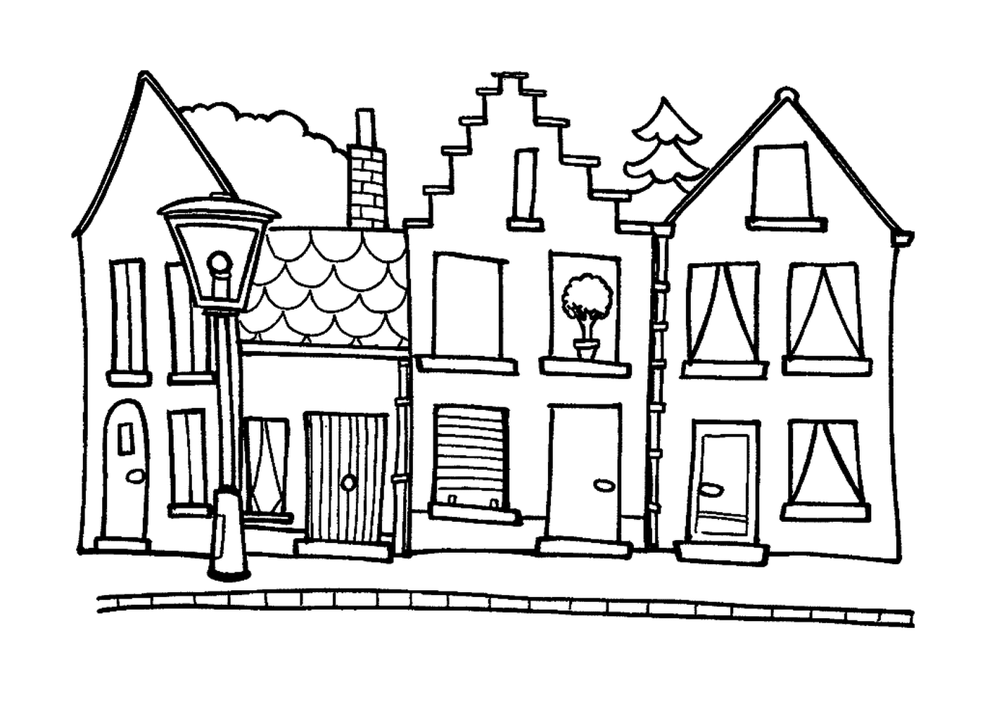 maisons dans une rue