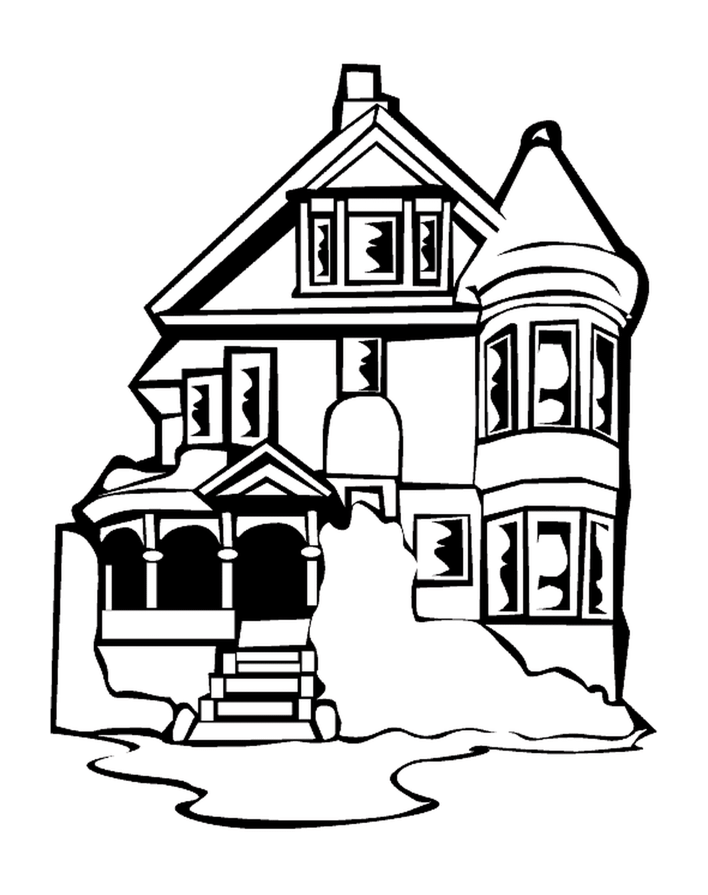 coloriage dessin d une maison