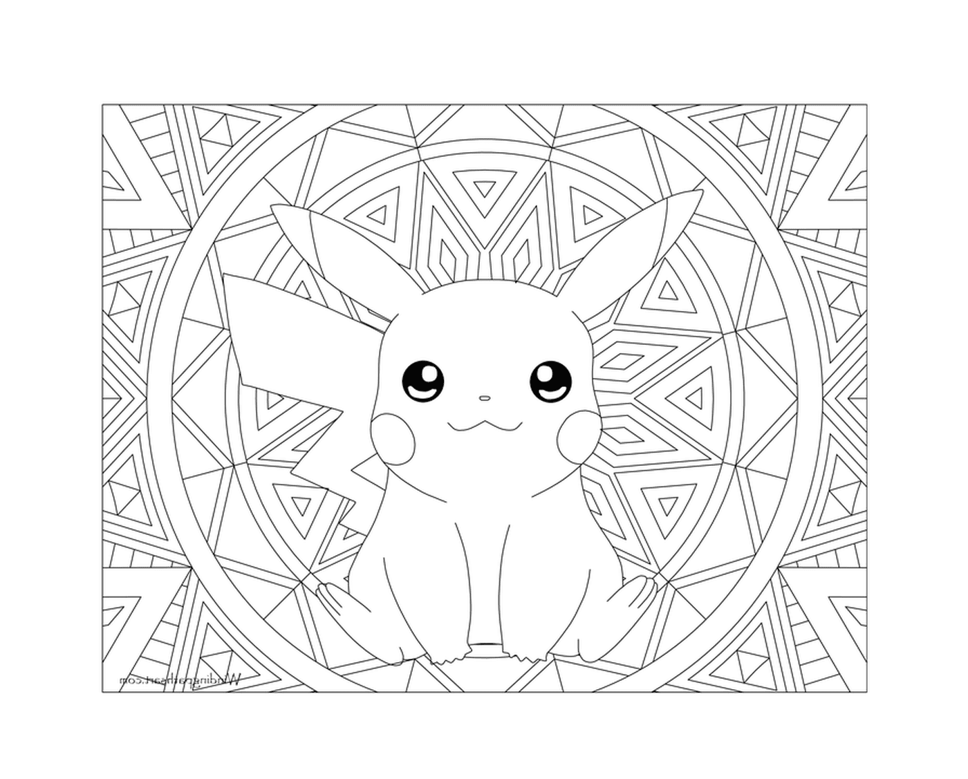 coloriage Adulte Pokemon Pikachu