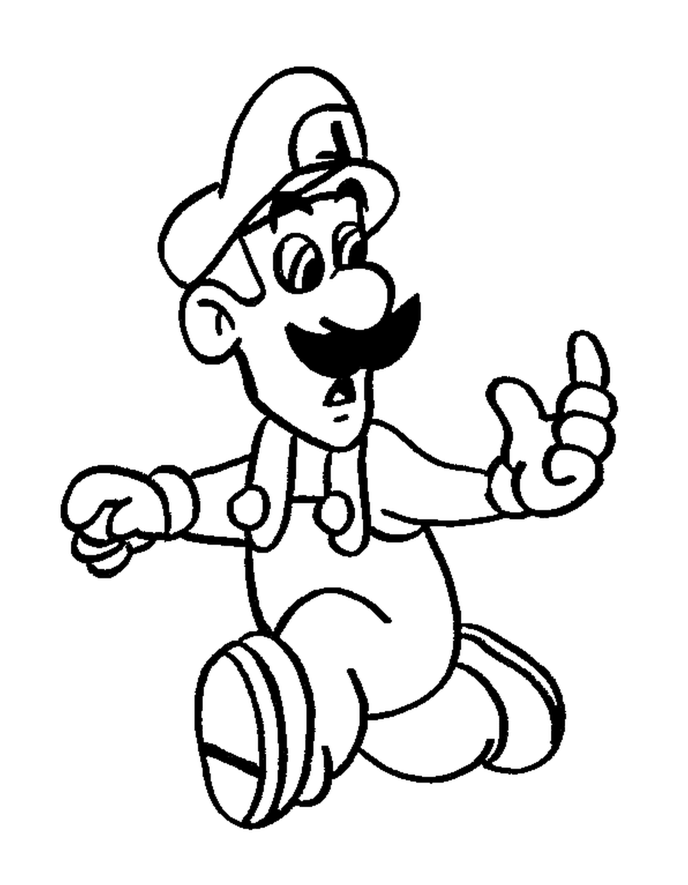 coloriage Luigi